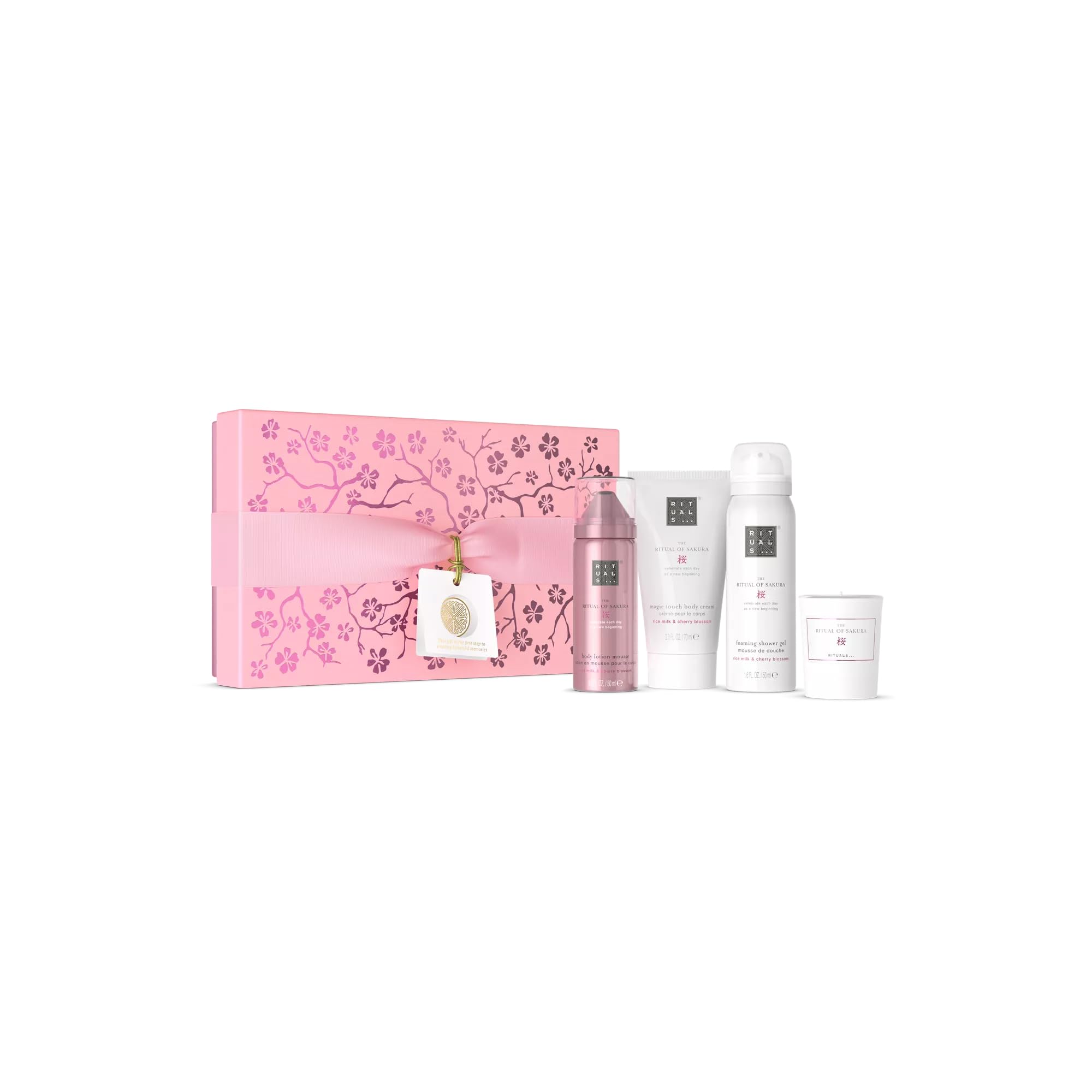 RITUALS Geschenkset The Ritual of Sakura, Small | Geschenkbox mit Körperpflegeprodukten mit Reismilch und Kirschblüten | Pflegende Eigenschaften Angebot bei HelloDeals
