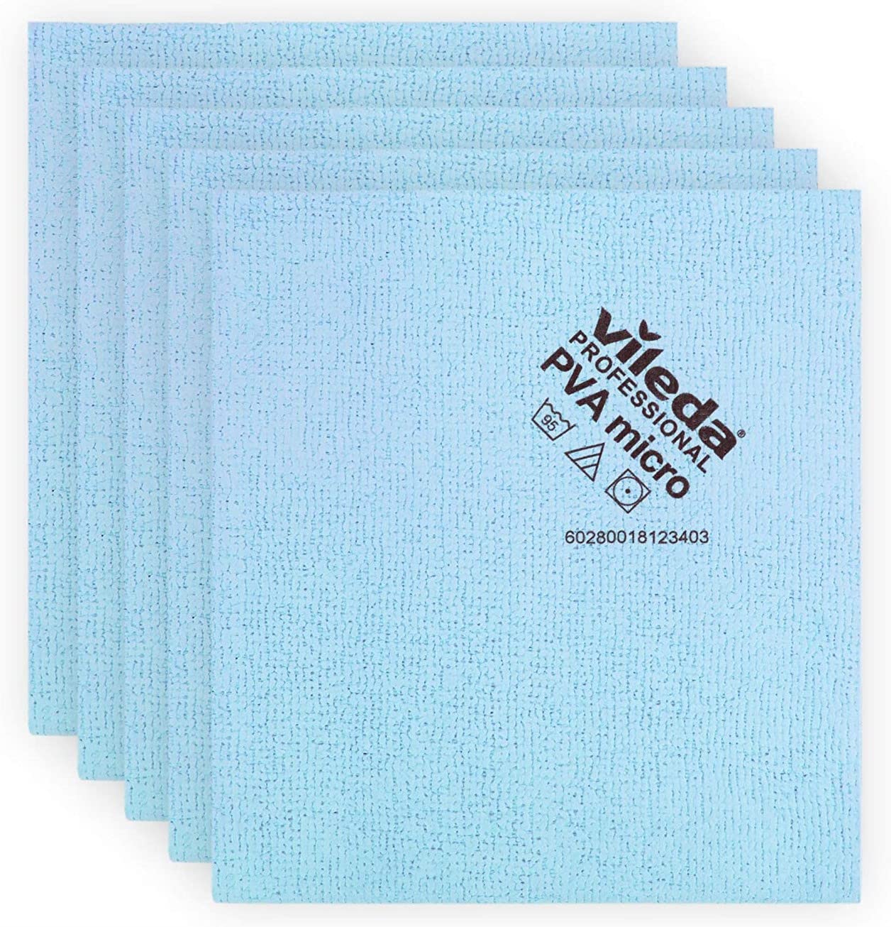 Vileda Microfasertuch, PVA micro, 38 x 35 cm, 5 Stück, Polyester , blau 35 x 38 cm Single Angebot bei HelloDeals