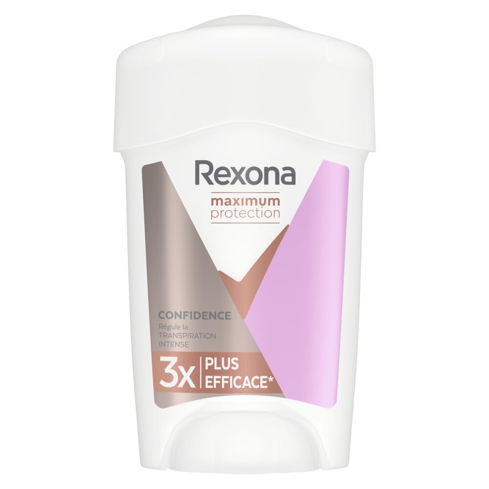 Rexona Women Maximum Protection Anti Transpirant Deo Creme Confidence Deodorant mit 96 Stunden Schutz gegen starkes Schwitzen und Geruch mit 3x Schutz bei Stress, Hitze & Bewegung 45 ml 45 ml (1er Pack) Angebot bei HelloDeals