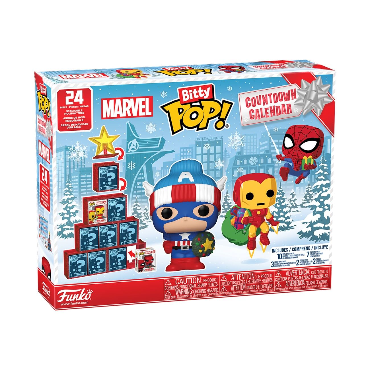 Funko Bitty Pop! Countdown Calendar: Marvel Comics- Adventskalender - 24 Tage der Überraschung - Vinyl-Minifigur Zum Sammelns - Mystery Box - Geschenkidee - Feiertage zu Weihnachten Angebot bei HelloDeals
