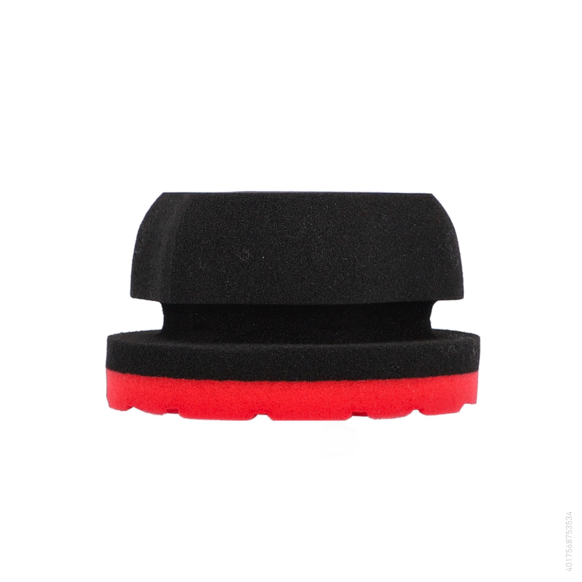 NIGRIN Hand-Polierschwamm, Hexagonform für sicheren Halt, Wabenstruktur für optimale Politurverteilung, Polierschwamm für präzises und effektives Polieren von Hand, rot/schwarz, 1 Stück Angebot bei HelloDeals