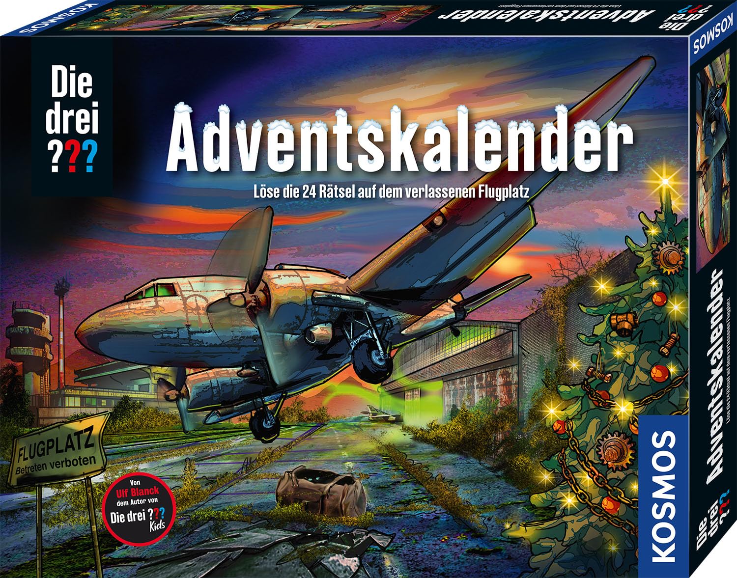 Die drei ??? Adventskalender von KOSMOS 632571, Löse die 24 Rätsel auf dem verlassenen Flugplatz, Spielzeug- und Rätsel-Adventskalender für Kinder ab 8 Jahre Angebot bei HelloDeals