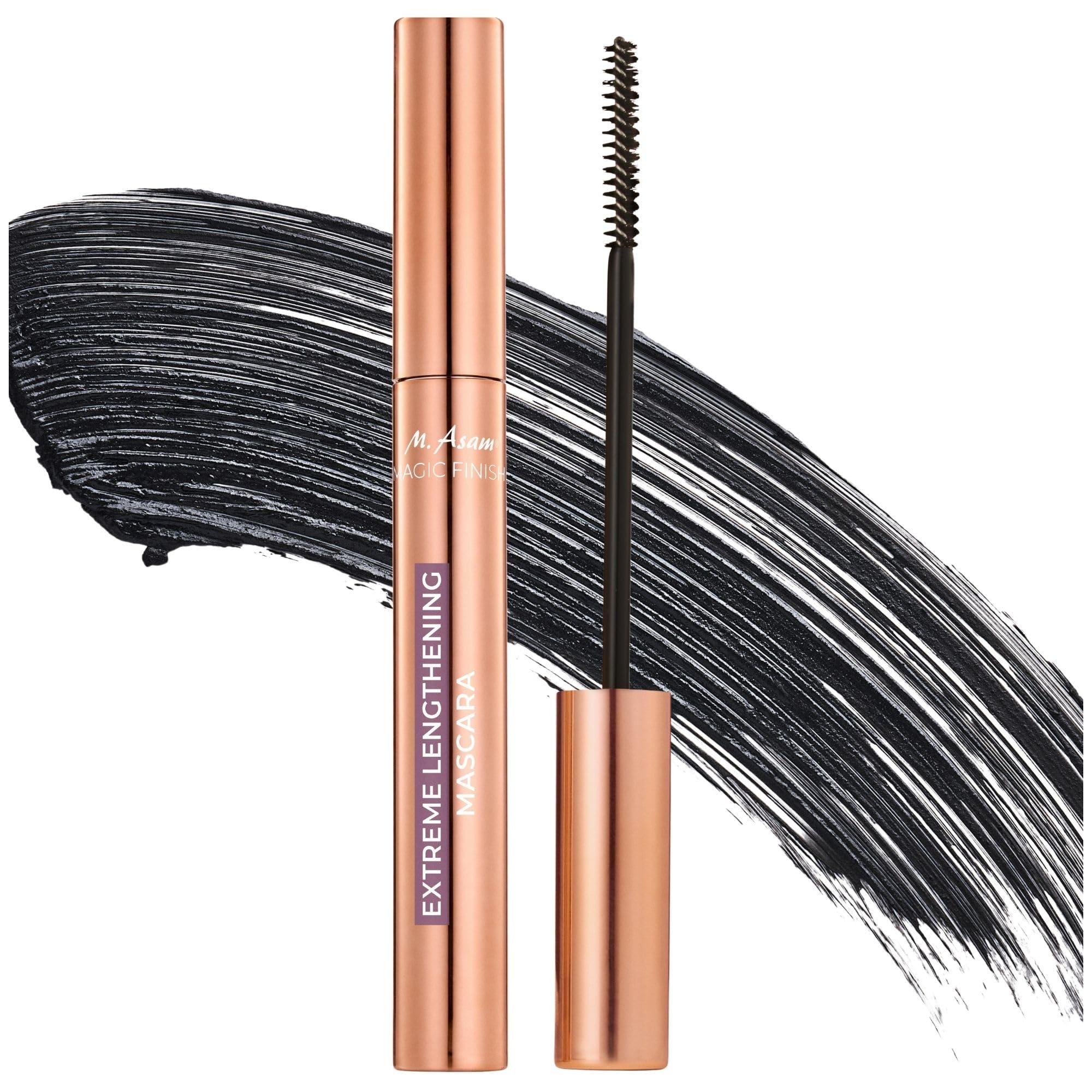 M. Asam MAGIC FINISH Extreme Lengthening Mascara Deep Black (7ml) – Wimperntusche für Extreme Verlängerung & Definition, im Schwarz mit Skinny Brush, für Lange Wimpern Angebot bei HelloDeals