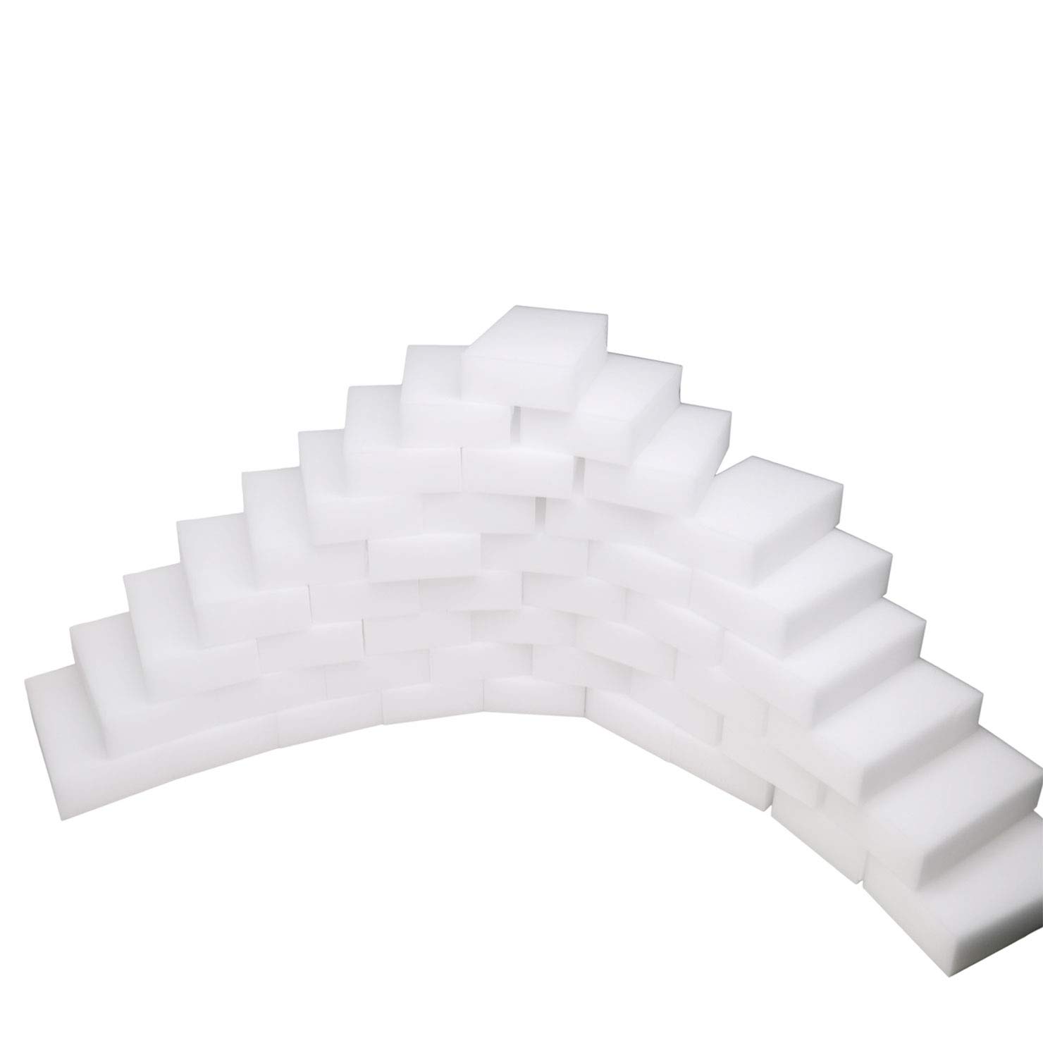 Dr.JIEER 50 Stück Schwamm,radierschwamm,der ideale Reinigungs Schwamm,für alle Arten von Schmutz & Verunreinigungen in Küche, Bad, Möbeln,Türen, Computer-Zubehör geeignet. (10 x 6 x 2cm, Weiß) Angebot bei HelloDeals