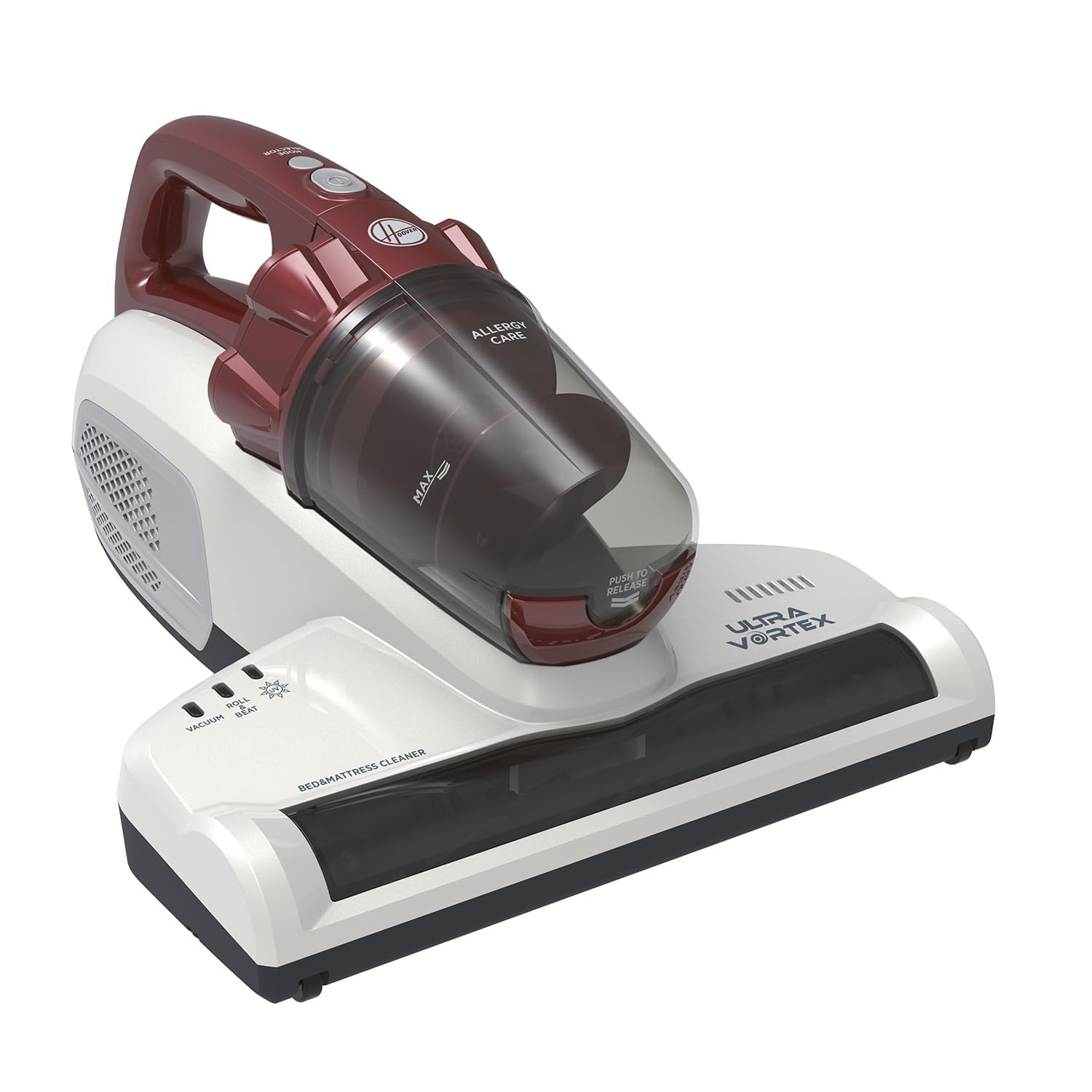 Hoover Ultra Vortex Milbensauger mit UV-Licht, bekämpft Bettwanzen – Polsterreiniger entfernt 99,9% Bakterien, Allergene, Staub-Milben – Matratzenreiniger für hygienische Reinigung, für Allergiker 3 in 1 Angebot bei HelloDeals