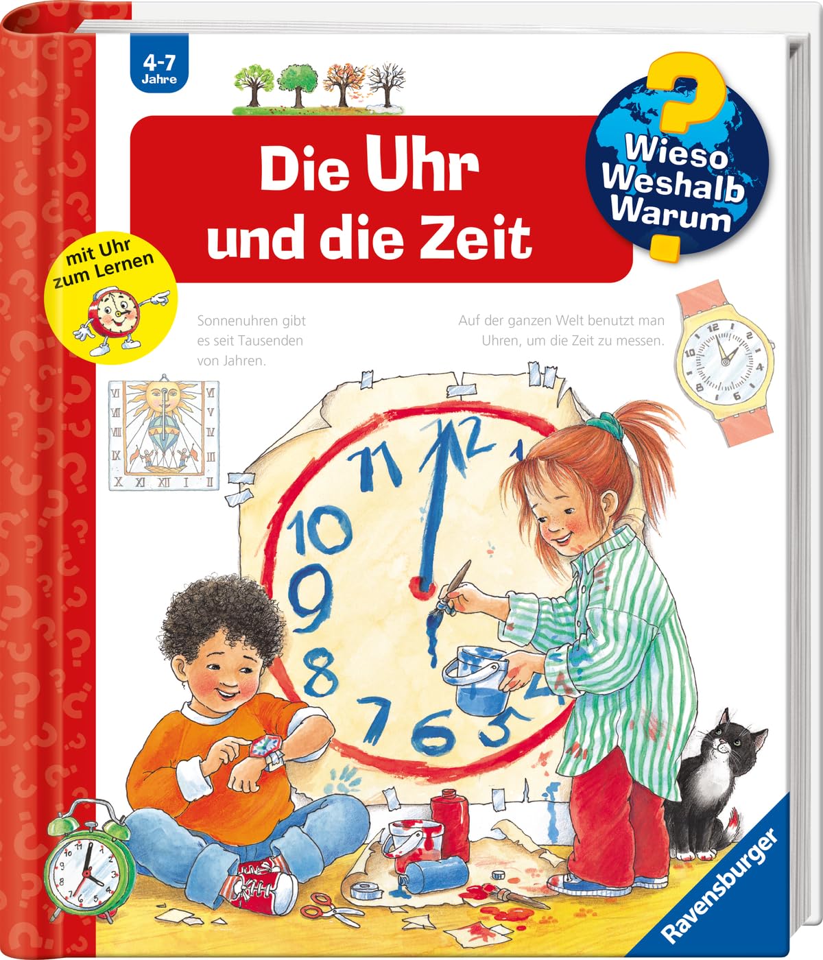 Wieso? Weshalb? Warum?, Band 25 - Die Uhr und die Zeit (Sachbuch ab 4 Jahre - mit Klappen und verstellbarer Uhr zum Lernen) (Kernreihe, 25) Angebot bei HelloDeals
