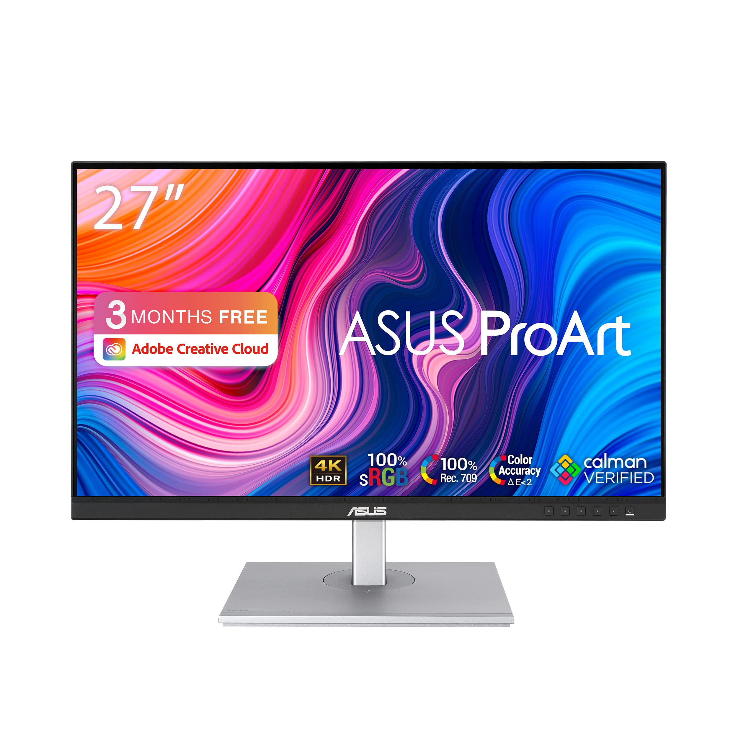 ASUS ProArt PA279CV - 27 Zoll 4K UHD Professioneller Monitor - 16:9 IPS, 3840x2160 - ergonomisch, Pivot, Calman, hohe Farbtreue, HDR 10 - DisplayPort, HDMI, 65W USB-C, USB-Hub, Schwarz 27 Zoll 4K UHD 3840x2160 Typ-C USB 65W, USB-Hub Angebot bei HelloDeals