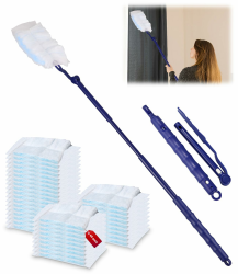 Zaxiva 60 Stück Staubmagnet Set,Staubwedel für Duster Tücher,Tierhaare für swiffer staubwedel nachfüllpack,Staubtücher Reinigungsstaub Staubtuch Nachfüllung mit 1 Handgriff für Tierhaare,Staub,Schmutz Angebot bei HelloDeals