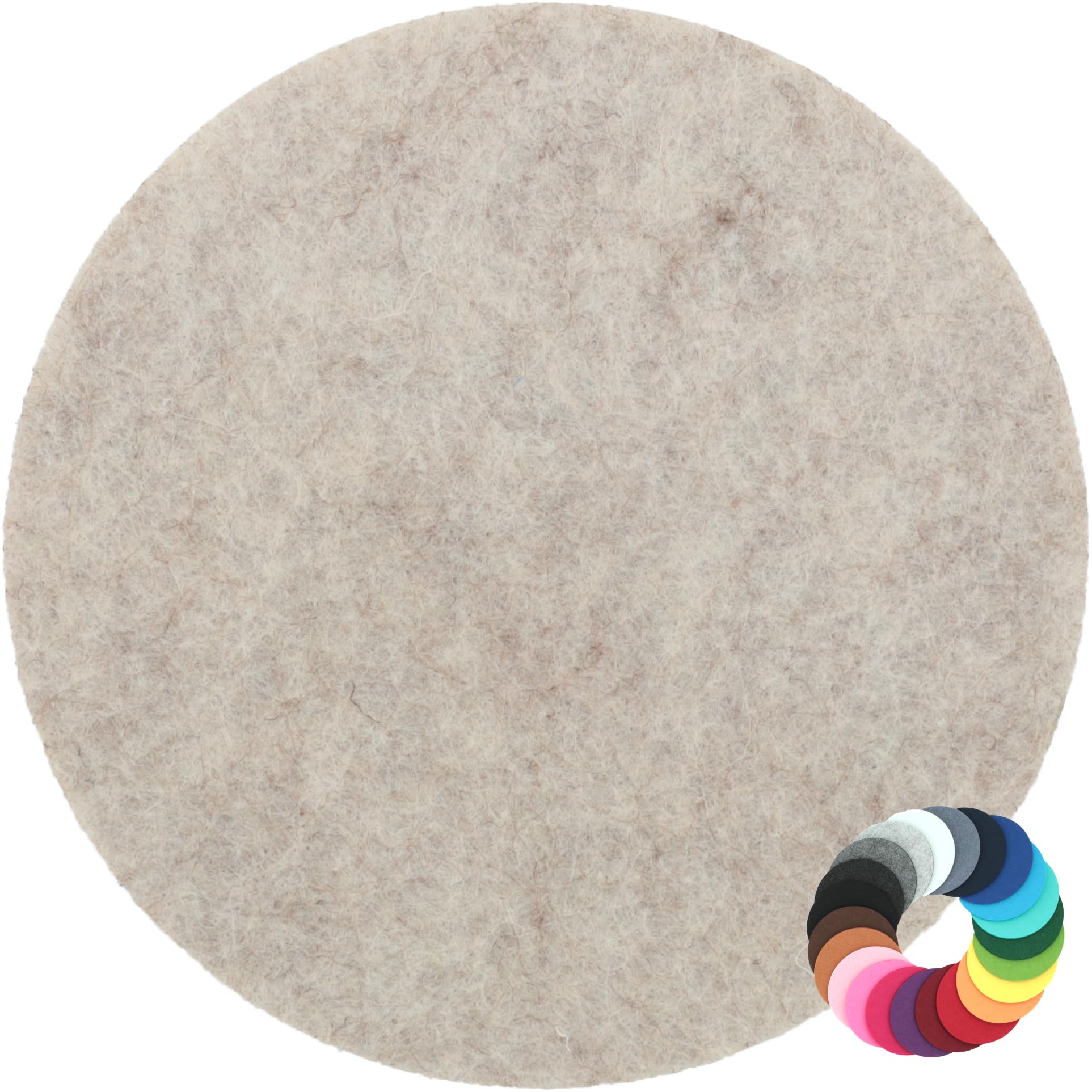 Design Filz Untersetzer rund Durchmesser 20cm, kamelhaar (HF047) für Glas, Getränke, Bar, Tasse, Vase Kamelhaar 20 cm Angebot bei HelloDeals