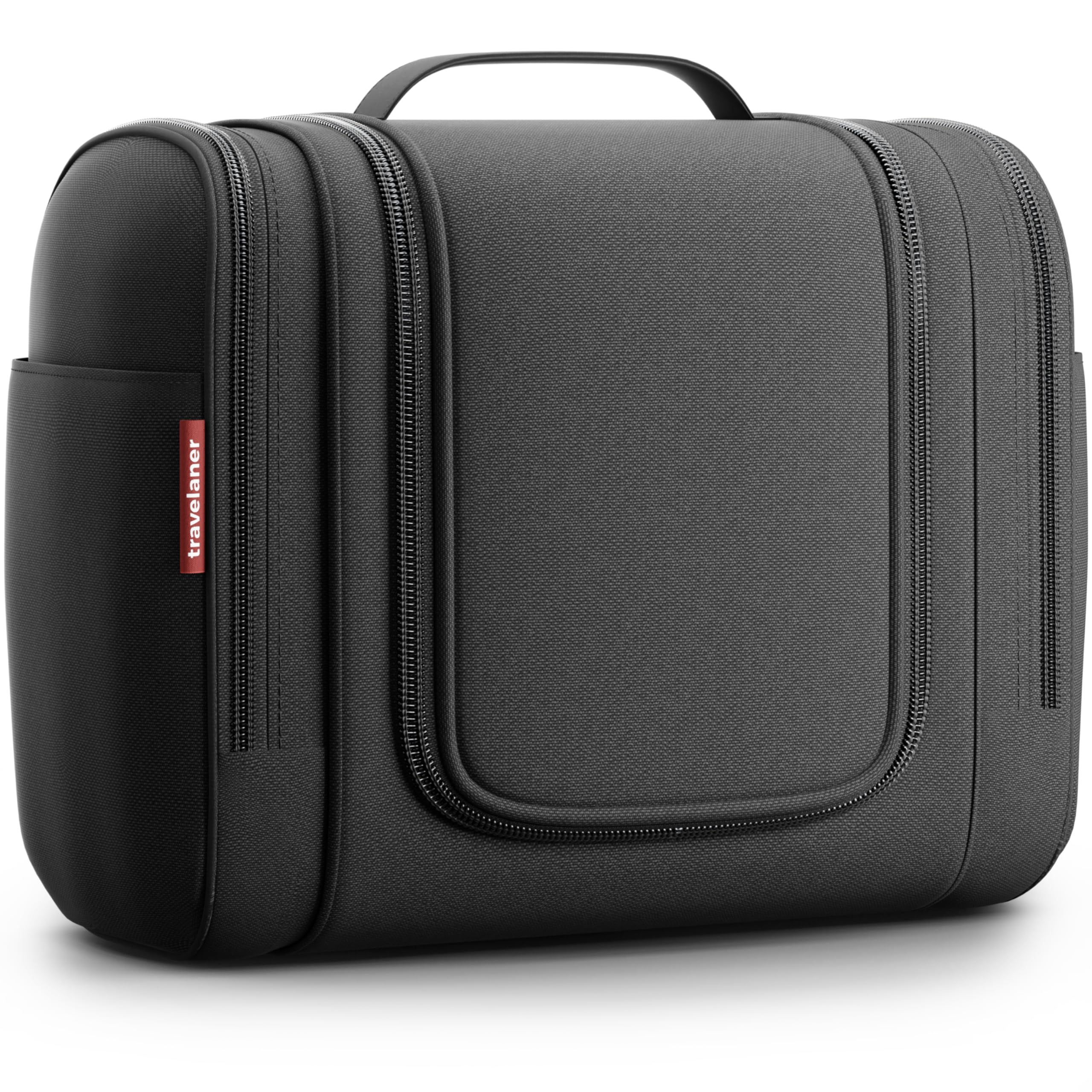 Travelaner Kulturbeutel zum Aufhängen für Damen, Herren und Kinder, 7 Liter Stauraum, 3-in-1 Kulturtasche, Kosmetiktasche für Reise, Waschtasche, Waschbeutel, Wasserabweisend, Schwarz Angebot bei HelloDeals