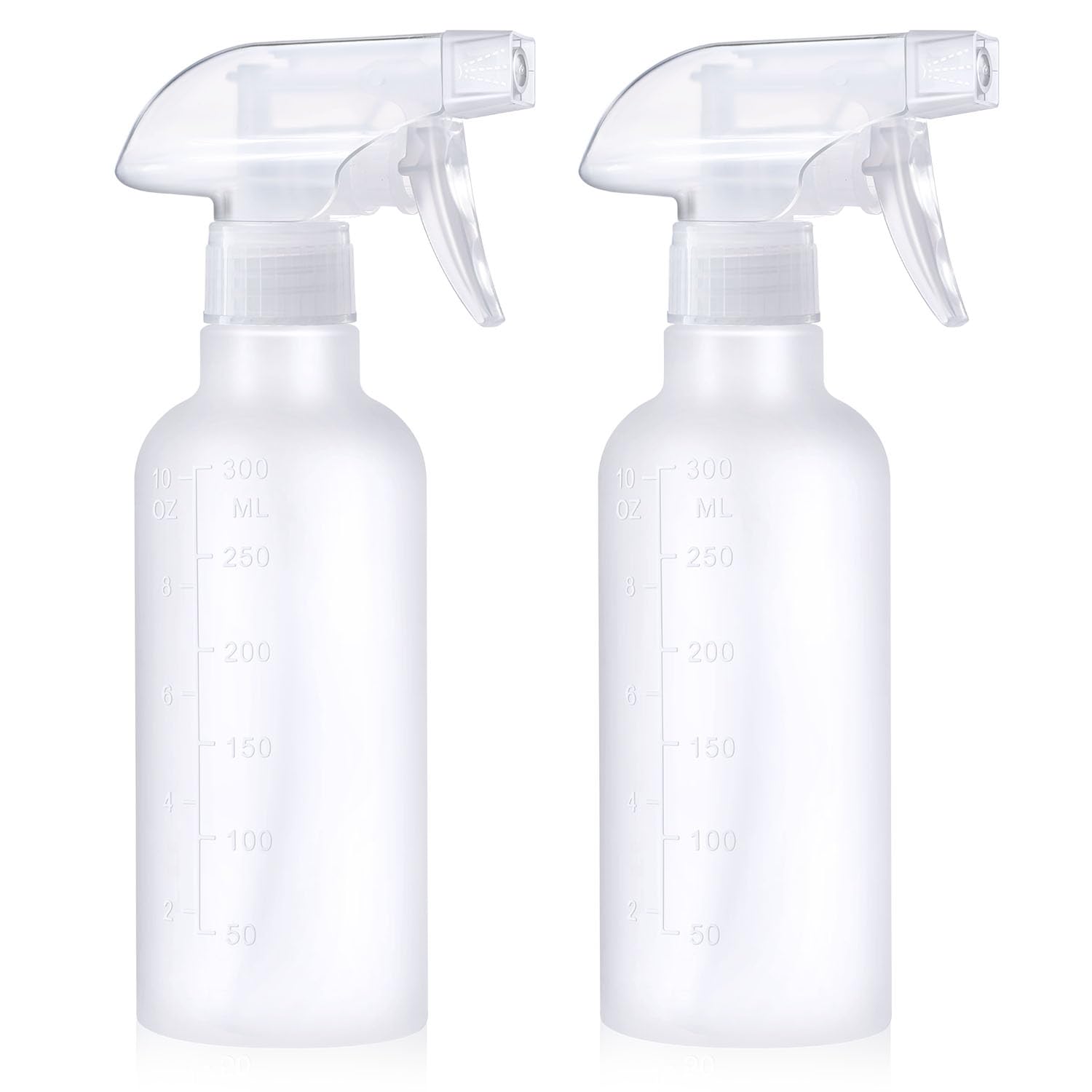 VEXPLO Sprühflasche Klein, Sprühflasche für Pflanzen Haare Reinigung Haustier, Einstellbarer Nebel/Strahl, 300 ml BPA-freies Kunststoff Spray Bottle 2er Pack 2 Elfenbeinweiß Angebot bei HelloDeals