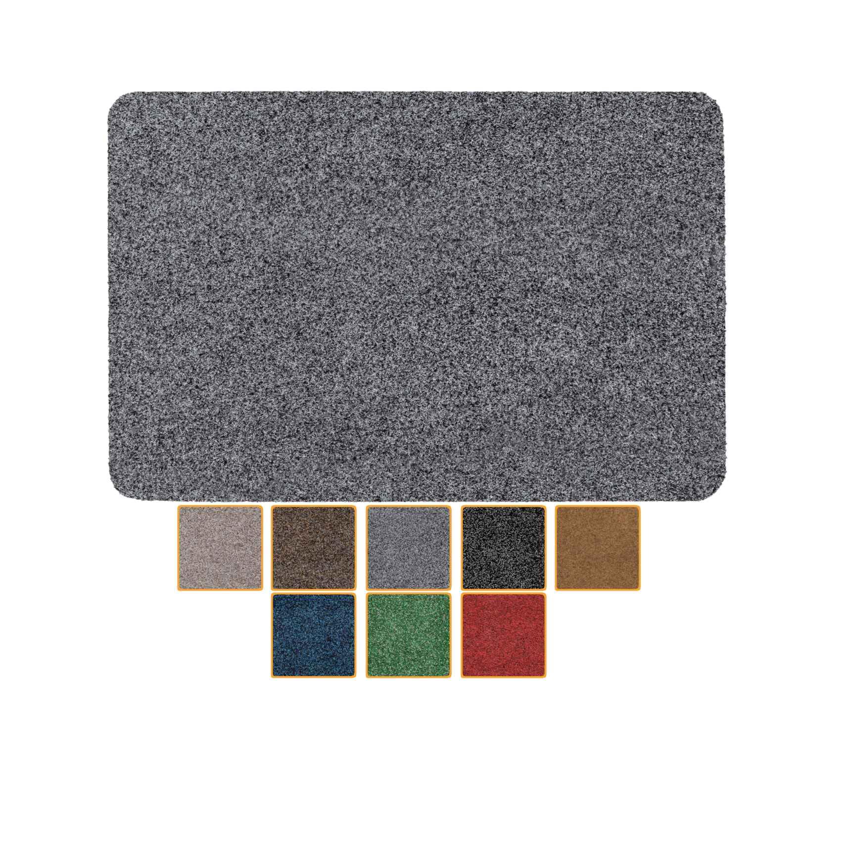 ANRO Fußmatte Schmutzfangmatte waschbar wasserdicht robust Schmutzfänger für Eingang, Haustür, Flur, Küche, Schlafzimmer Poet Größe 40x60cm Carpet Grau 40 x 60 cm (Rechteckig) Grau Angebot bei HelloDeals