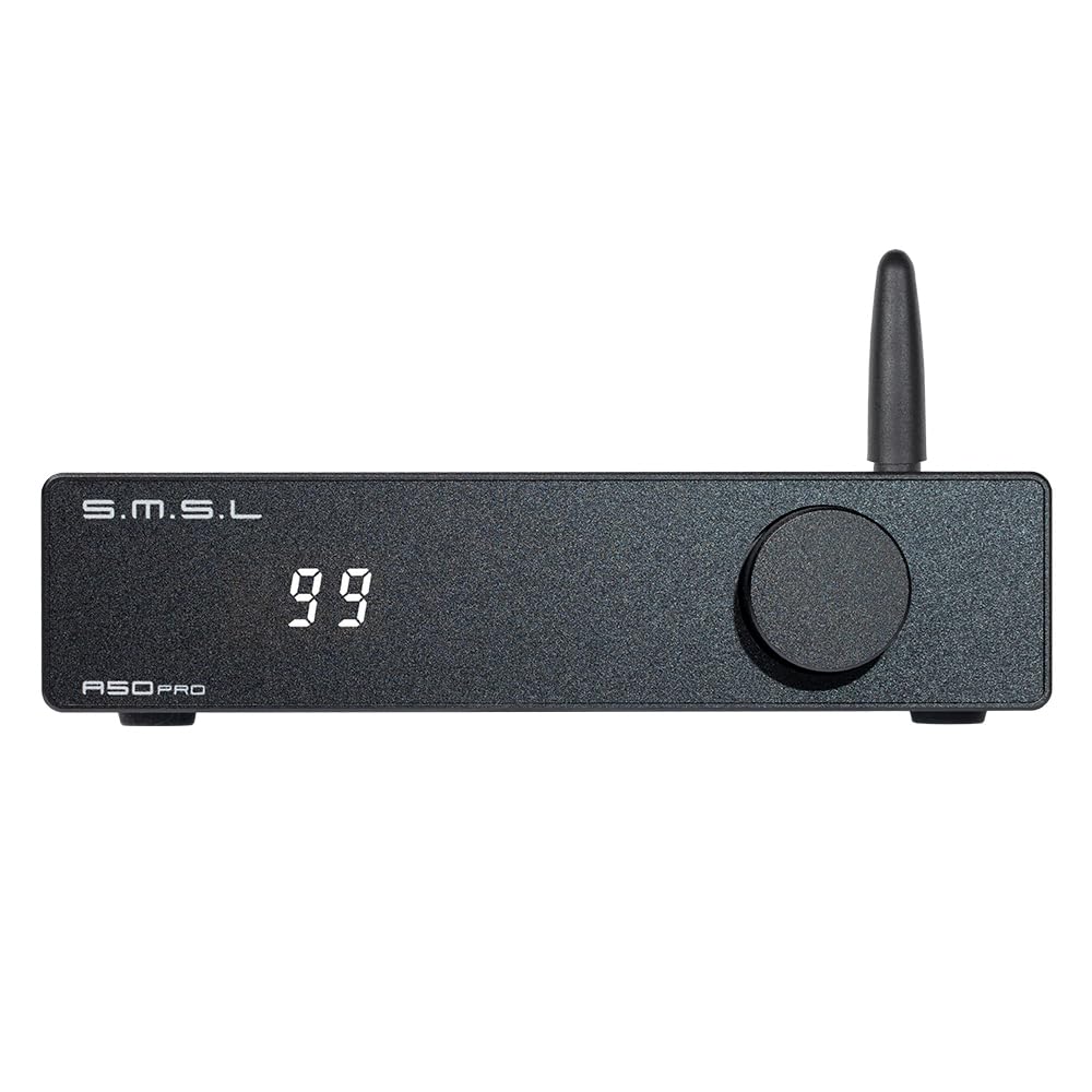 S.M.S.L A50 PRO HiFi-Leistungsverstärker, Hoch-/Tiefpassfilter 2.1-Kanal, Infineon's MA12070P Chip, Bluetooth 5.0/USB/HDMI/AUX Eingang Passiver Subwoofer mit regelbarer Lautstärke (A50 PRO) Angebot bei HelloDeals