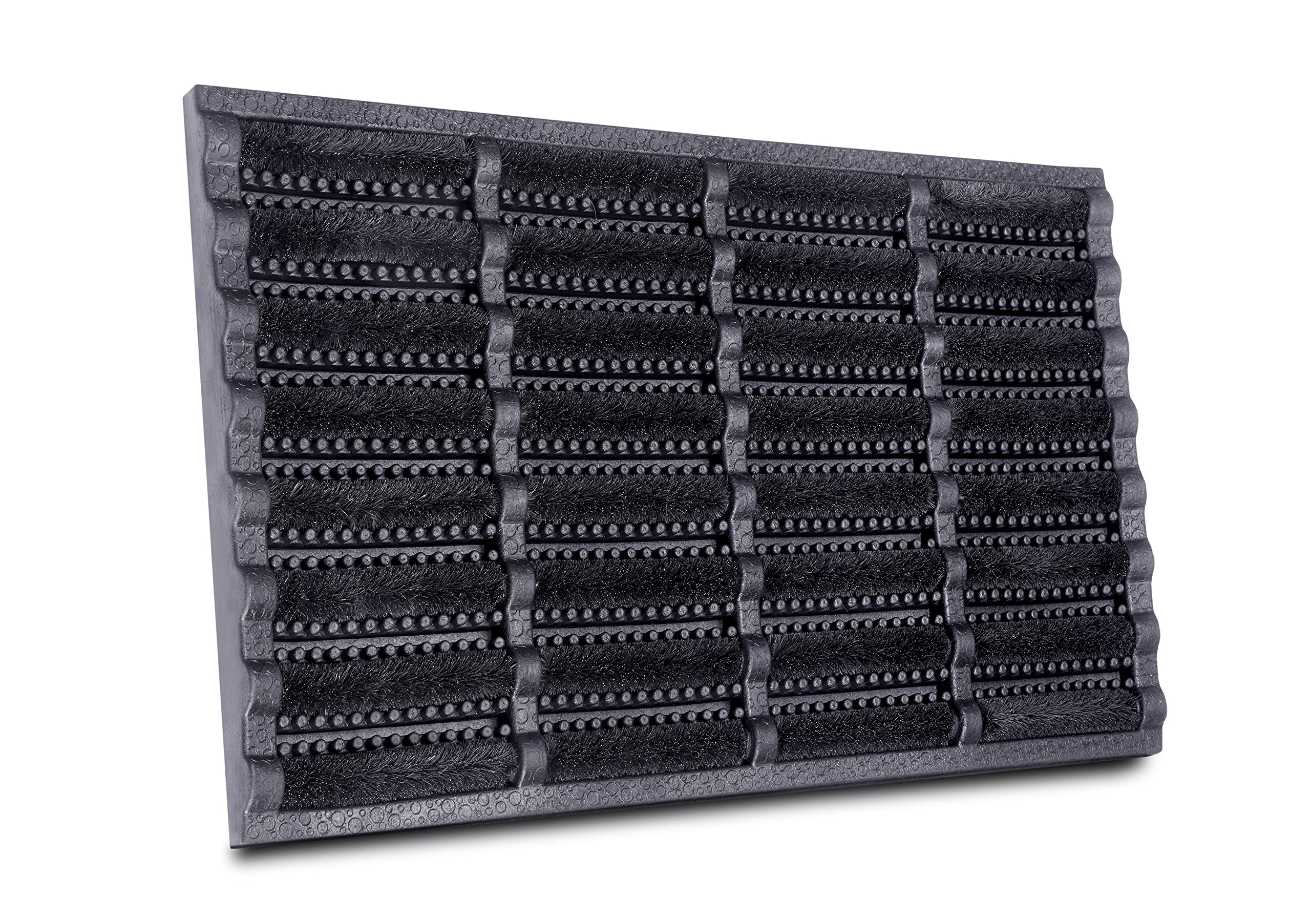 Hanse Home Brushes Fußmatte Kokos und Gummi 40x60cm – rutschfeste Schmutzfangmatte für Innen und Außen, Fußabtreter mit Kokosbürsten Türmatte Wetterfest Schmutzabtreter Outdoor – Schwarz Schwarz 60 x 40 cm (Rechteckig) Angebot bei HelloDeals