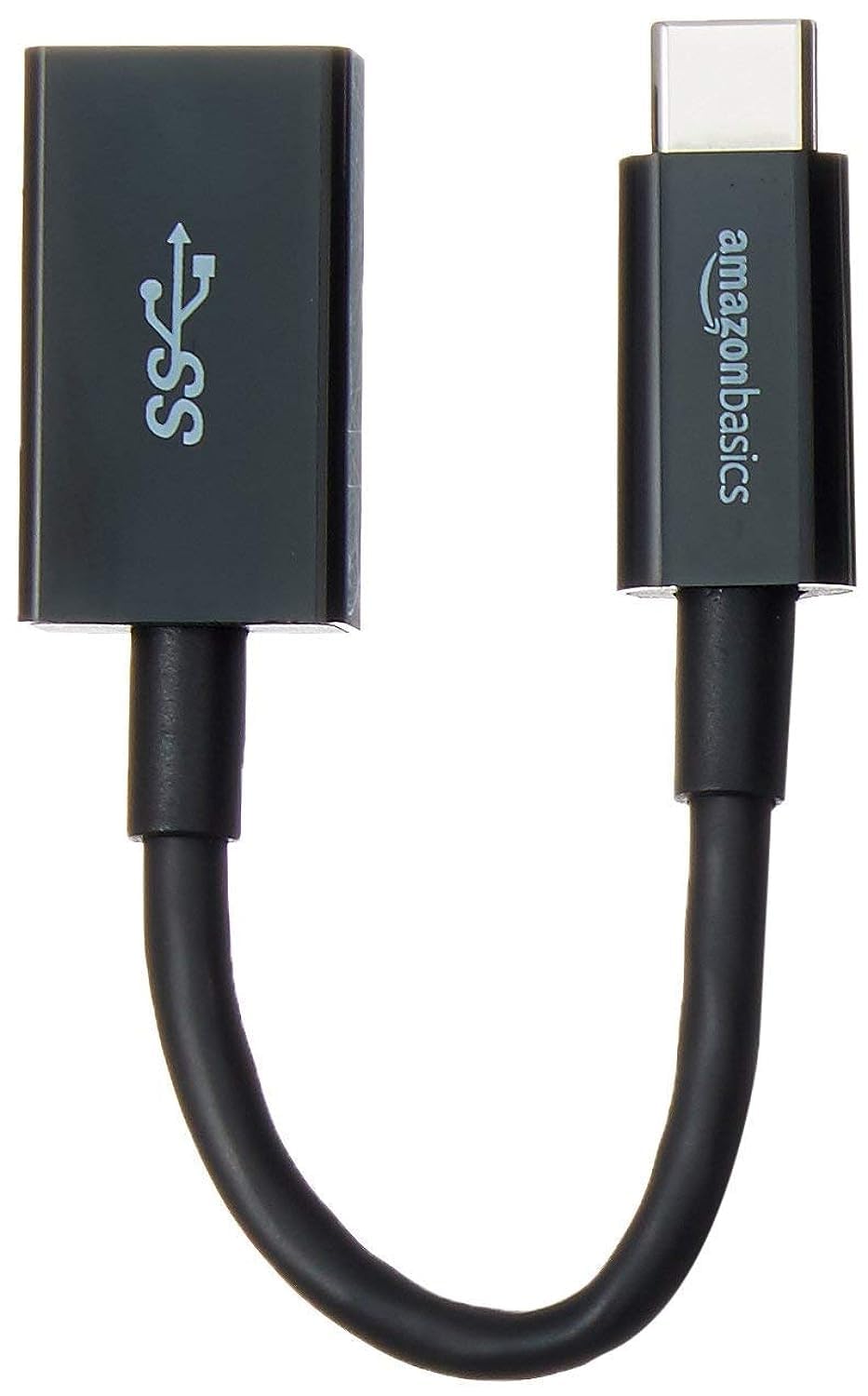 Amazon Basics Adapterkabel-Konverter für USB 3.1 USB-C-auf-USB-A Stecker, 5 Gbit/s High-Speed, USB-IF-Zertifiziert, für Laptops, Tablets, Telefone (iPhone 16/15), 5.5 in, Schwarz 5.5 in Schwarz Angebot bei HelloDeals