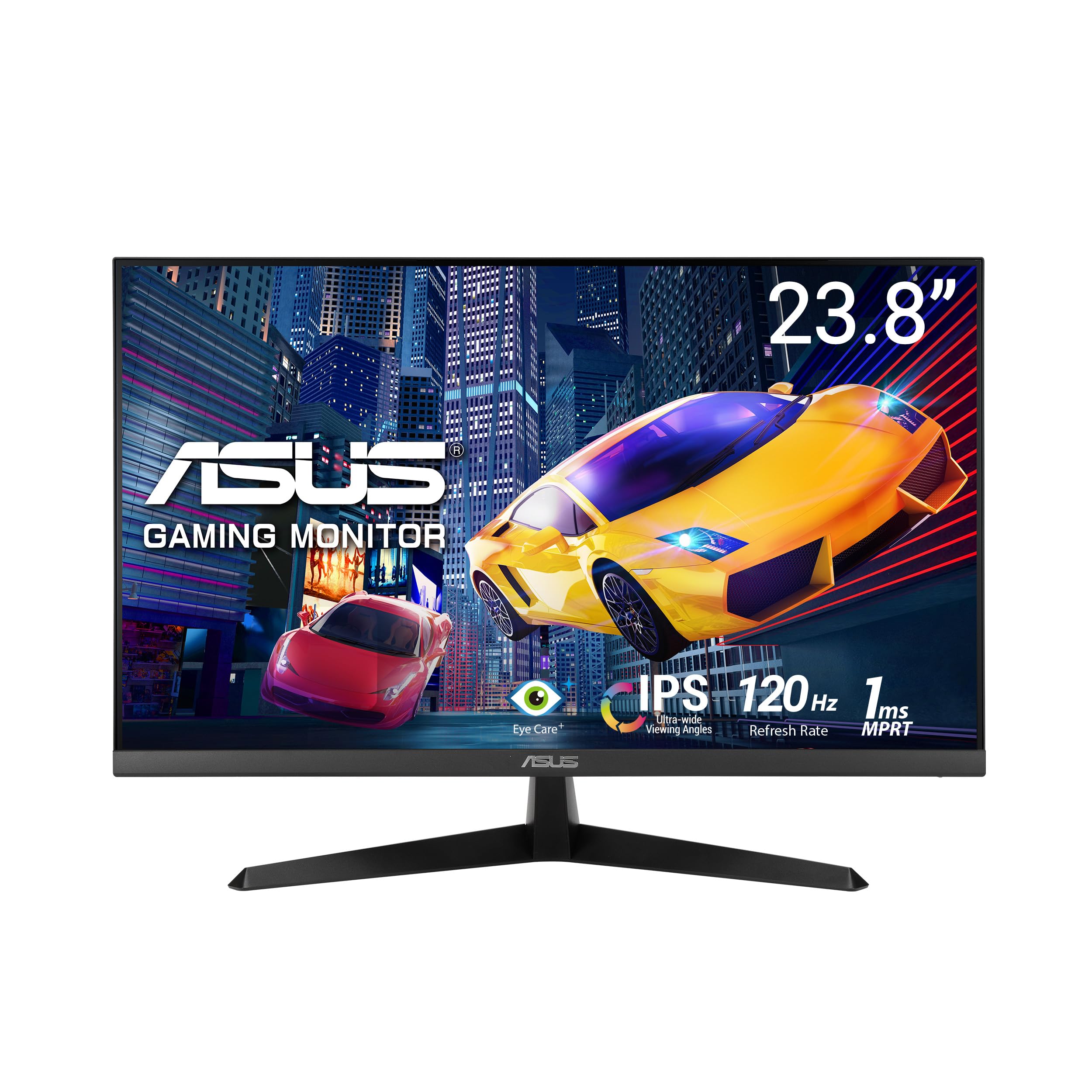 ASUS Eye Care VY249HGR - 24 Zoll Full HD Monitor - 120 Hz, 1ms MPRT, AdaptiveSync, GameFast Input - IPS Panel, Vesa 100x100, 16:9, 1920x1080, D-Sub, HDMI 24" Full HD IPS 120 Hz, HDMI, D-Sub Schwarz Angebot bei HelloDeals