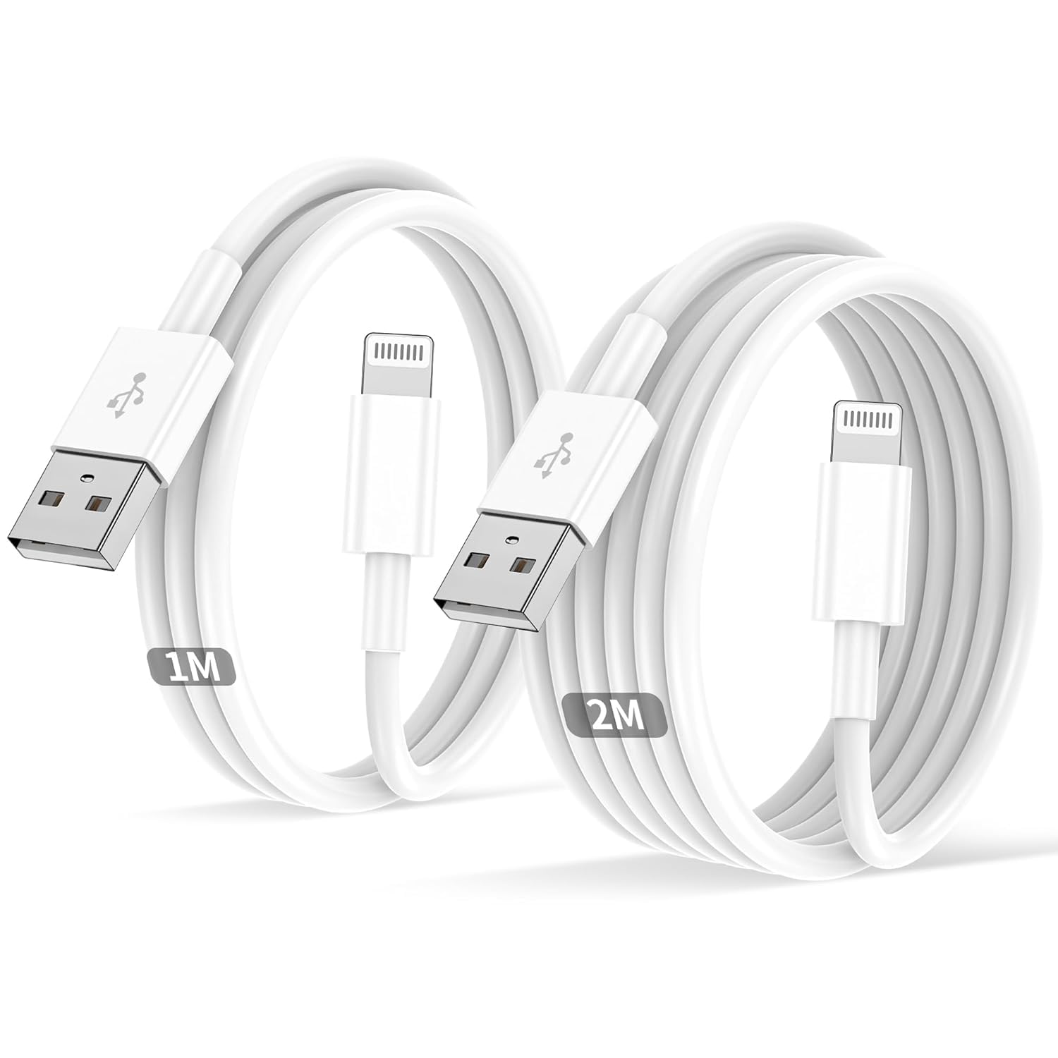 IPhone Ladekabel 2Pack 1M+2M USB auf Lightning Kabel MFi Zertifiziert für Apple Original Schnellladekabel,für IPhone 14/13/12/11/Pro/ProMax/Mini/XS/XR/MAX/X/8/7/6/6s/Plus/SE/iPad Mini Angebot bei HelloDeals