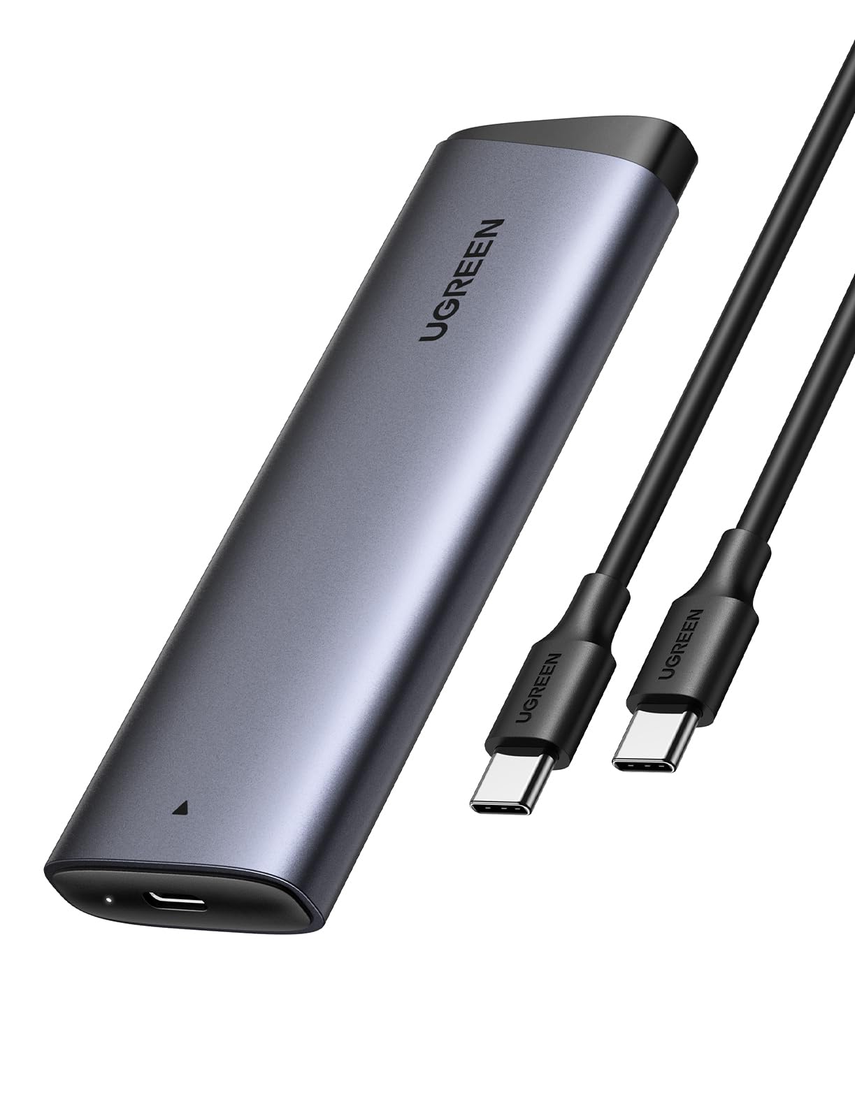 UGREEN NVME Gehäuse, M.2 NVME SSD Gehäuse USB 3.2 10 Gbps für NVMe PCIe M-Key/M+B Key in 2230/2242/2260/2280 mit USB CC Kabel Angebot bei HelloDeals