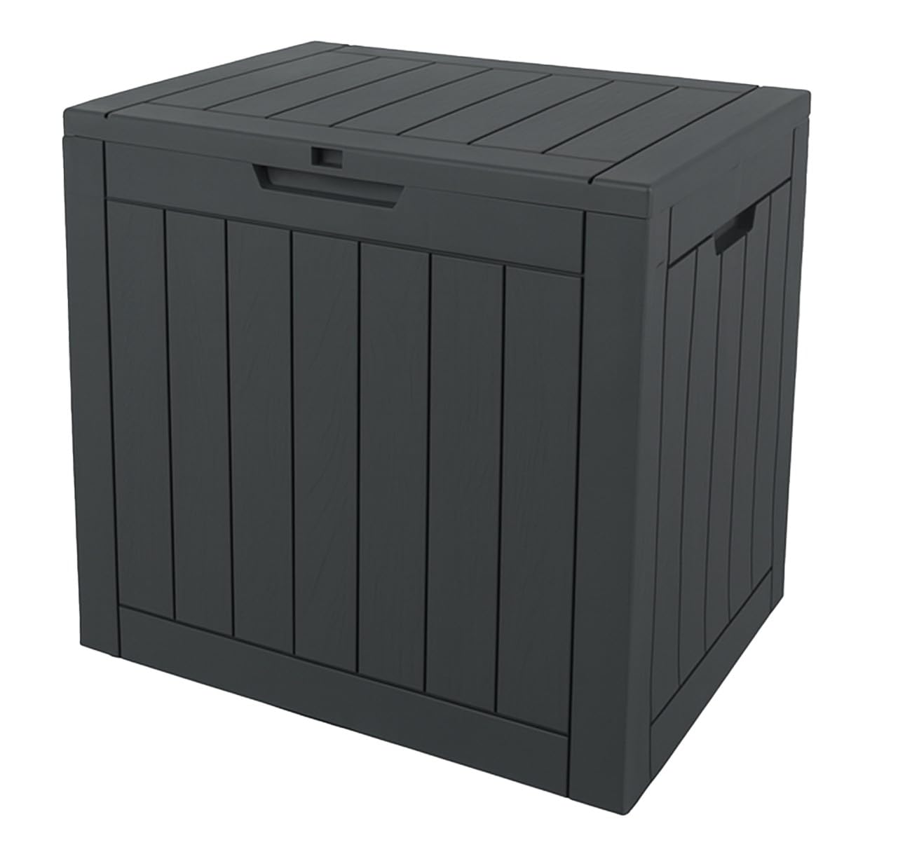 Ondis24 City Cube, Kunststoff Box - Abschließbare Poolbox, Gartenbox Wasserdicht, 110L, Anthrazit, 55x43x53cm Außenmaß, 75Kg Gewichts- & Sitzbelastbarkeit - Ideal für Wohnungs-, Pool- & Gartenbesitzer 110 Liter Anthrazit Angebot bei HelloDeals