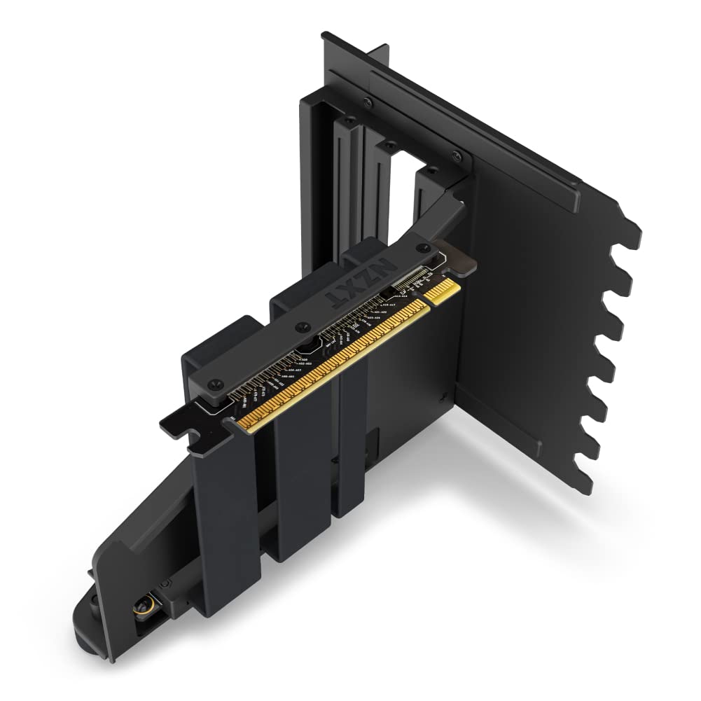 NZXT Vertical GPU Mounting Kit - AB-RH175-B1-175 mm PCIe 4.0x16 Riser-Kabel – GPU-Halterung – Robuste Stahlhalterung – Nur kompatibel mit Gehäusen der H5-, H7- und H9-Serie - Schwarz Vertical GPU Mounting Kit Schwarz Angebot bei HelloDeals