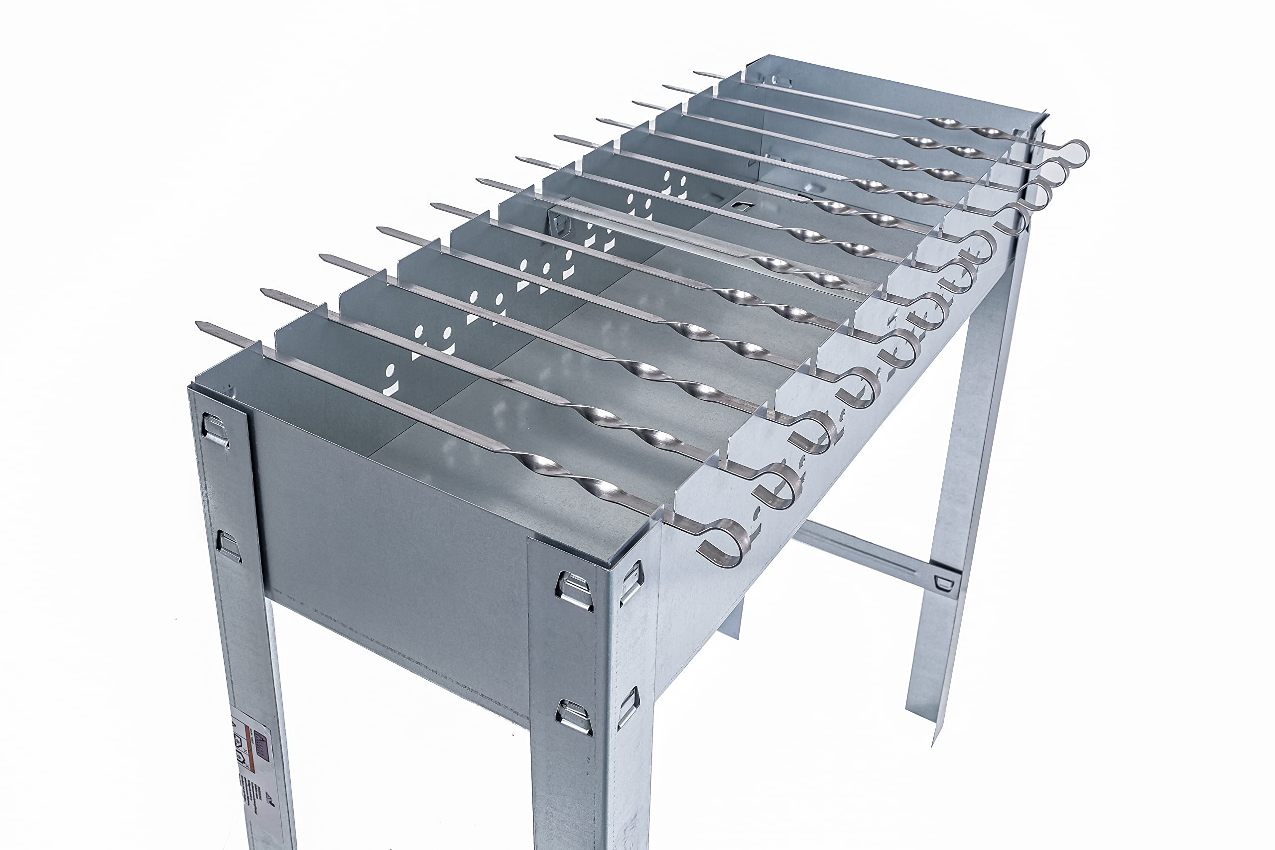 ACTIVA Schaschlikgrill I Premium Mangal Grill inkl. verchromtem Grillrost & Spieße I Robuster Holzkohlegrill für ein einzigartiges Grillerlebnis Schaschlik Xl Angebot bei HelloDeals