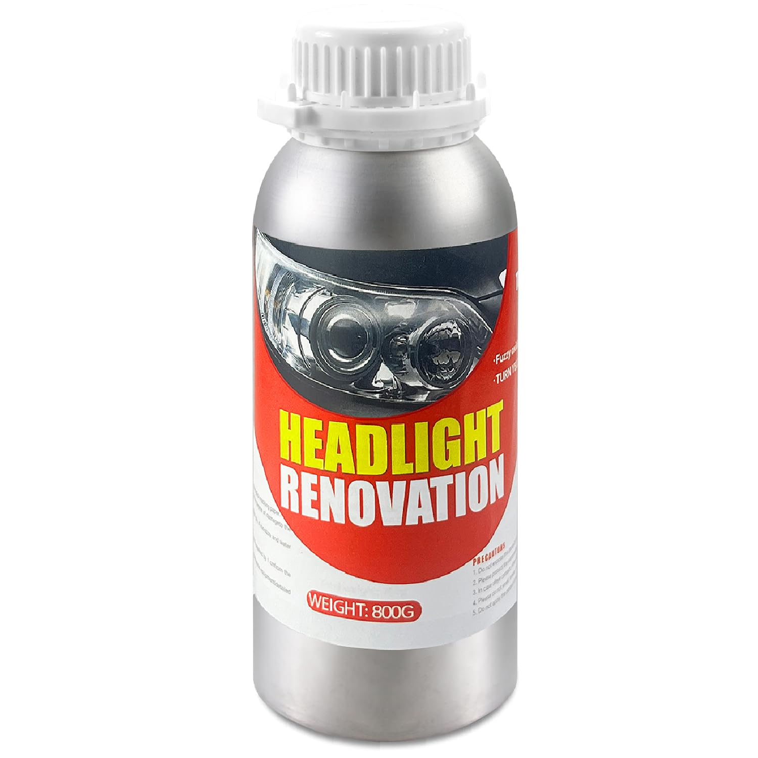 Yanxinanty Scheinwerfer Reparatur flüssigkeit, Auto Scheinwerfer politur, Auto und Motorrad Scheinwerfer Polieren Unschärfe Kratzer Reparaturflüssigkeit, Scheinwerfer Vorbereitung(800g) Angebot bei HelloDeals