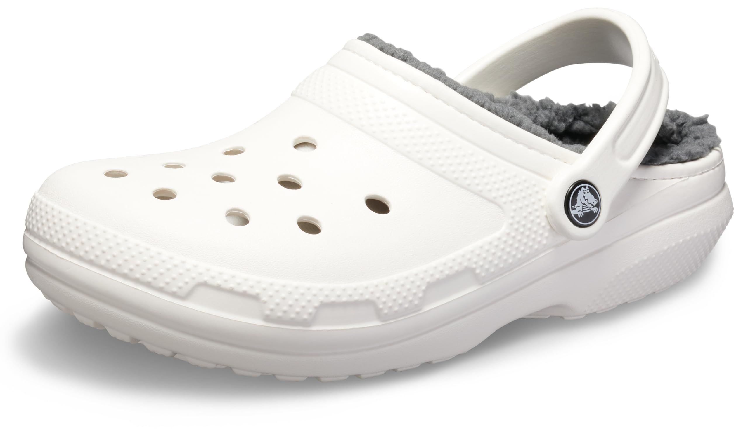 Baya Lined Fuzz-Strap Clog 42/43 EU White Grey Angebot bei HelloDeals