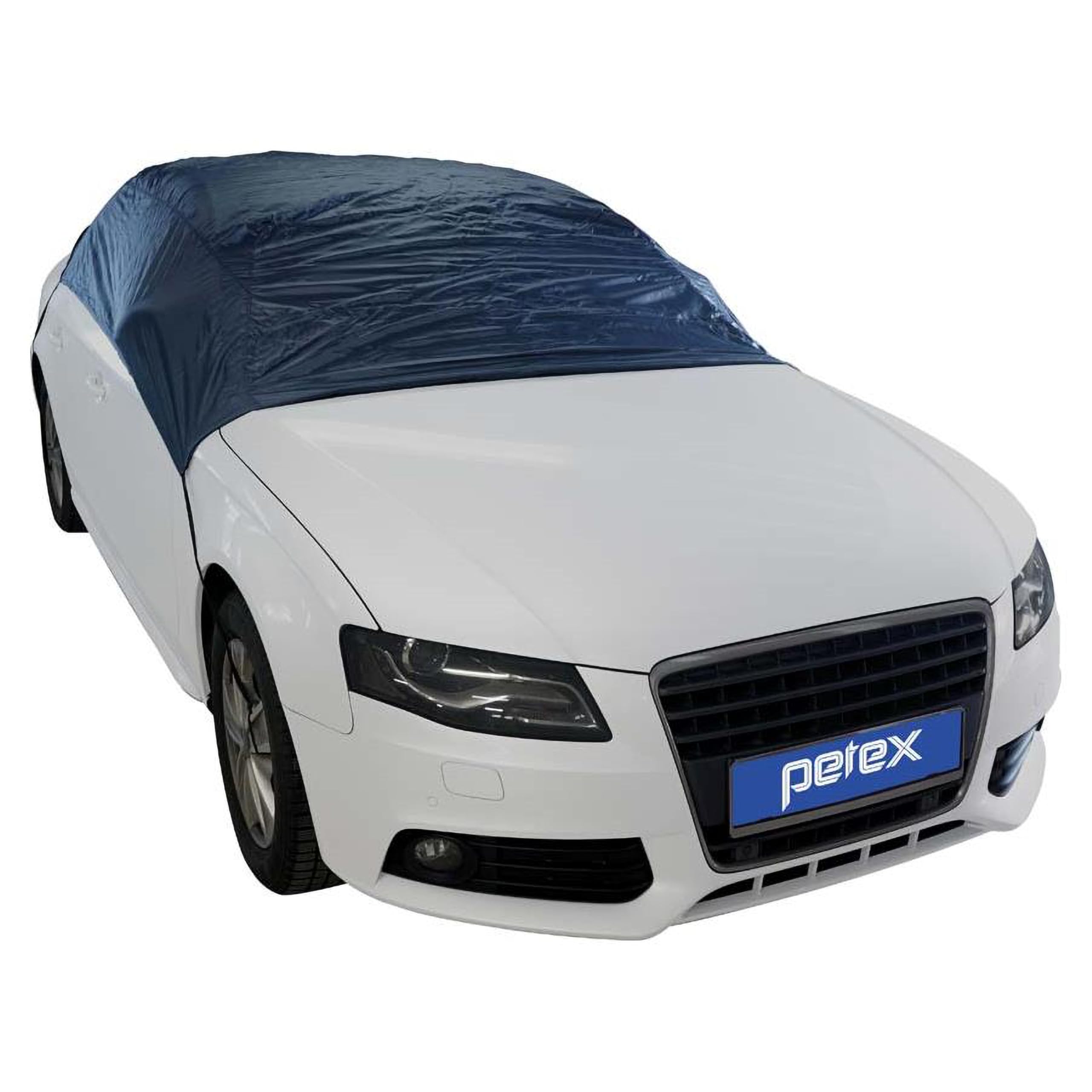 PETEX Autoabdeckung Halbgarage Größe S (ca 250 x 145 x 61 cm), Nylon, blau Angebot bei HelloDeals