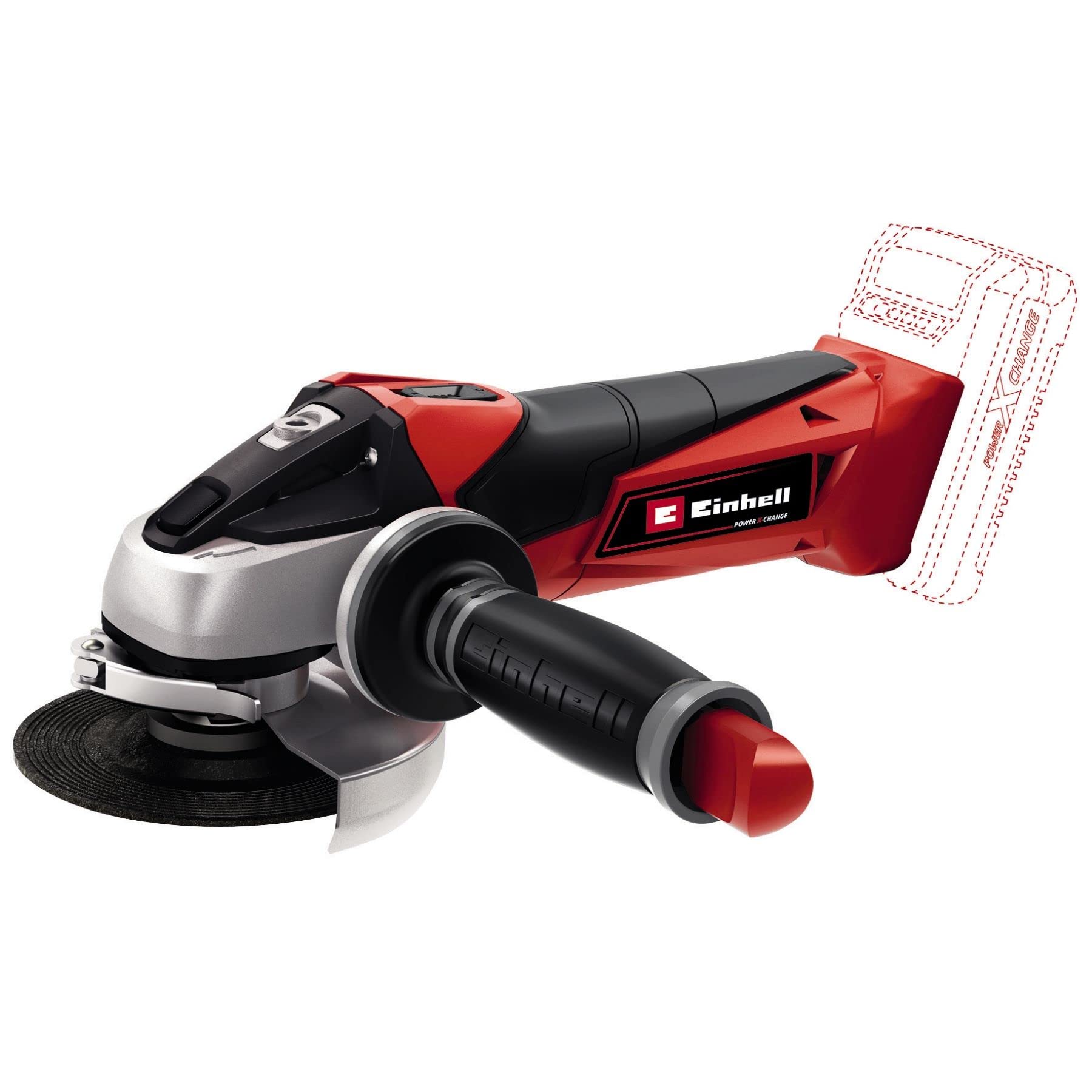Einhell Akku-Winkelschleifer TE-AG 18/115 Li-Solo Power X-Change (18 V, 115 mm Scheibendurchmesser, 28 mm Schnitttiefe, Softstart, ohne Trennscheibe, ohne Akku) ohne Schnellspannmutter ohne Akku und Ladegerät ohne E-Case Koffer ohne Zubehör Angebot bei HelloDeals