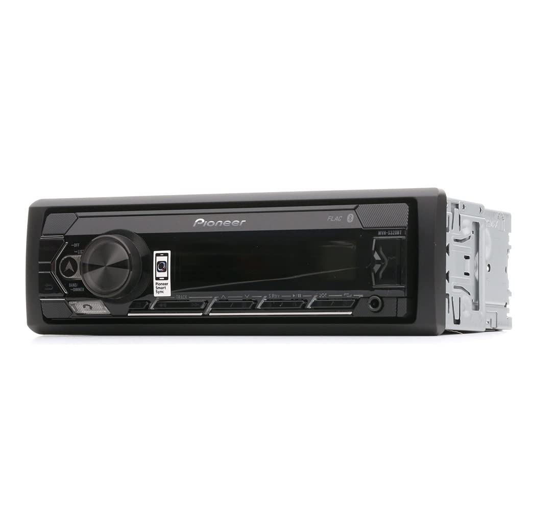 Pioneer MVH-S320BT, 1DIN Autoradio mit RDS, halbe Einbautiefe, deutsche Menüführung, Bluetooth, USB, AUX-Eingang, Freisprecheinrichtung, Smart Sync schwarz,rot Bluetooth Single Angebot bei HelloDeals