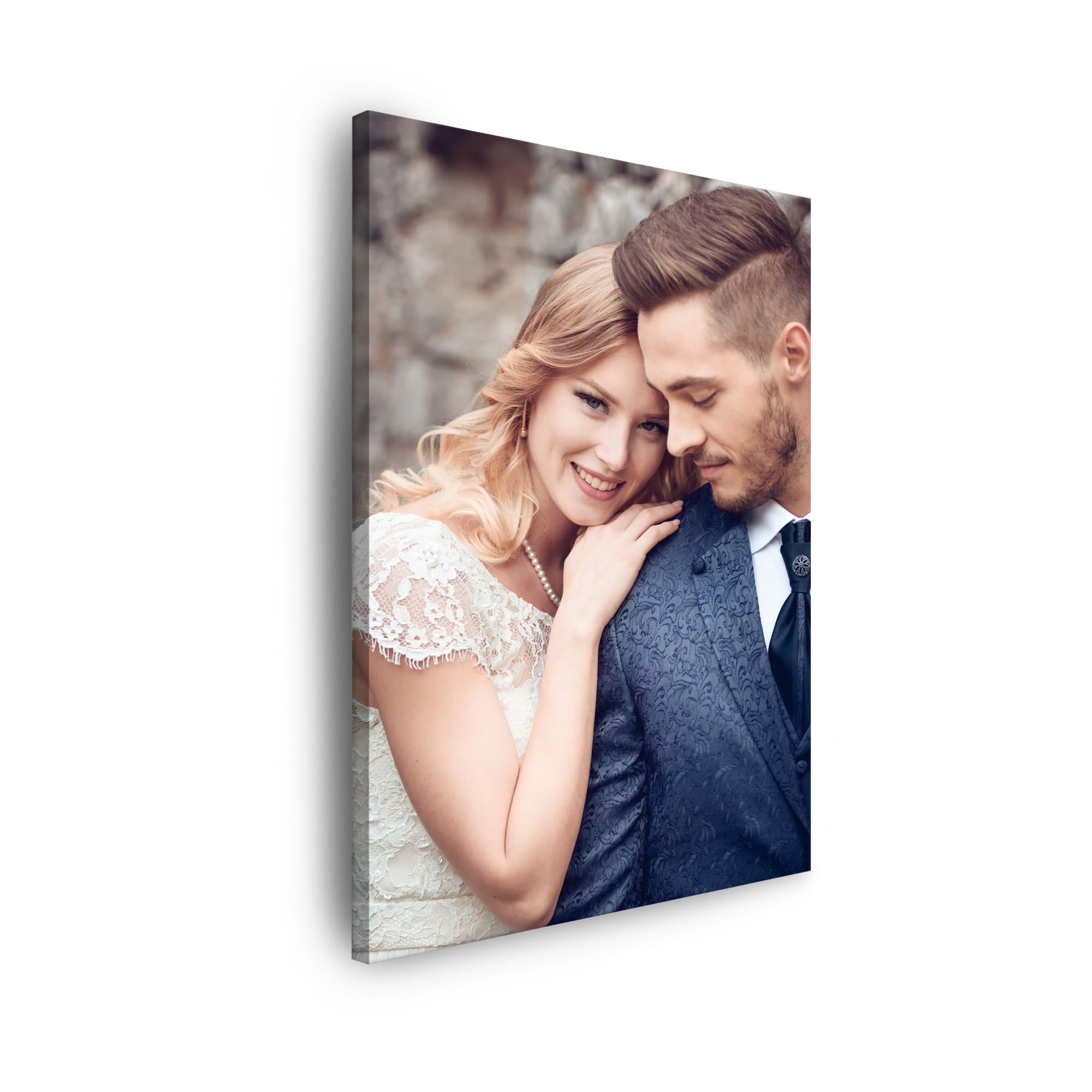 GP TONER Ihr FOTO auf Leinwand Personalisierte Foto Ihr eigenes Bild auf Leinwand mit Holzrahmen Kunstdruck Bild Foto 30x40 cm 40L x 30B cm Vertikal Angebot bei HelloDeals