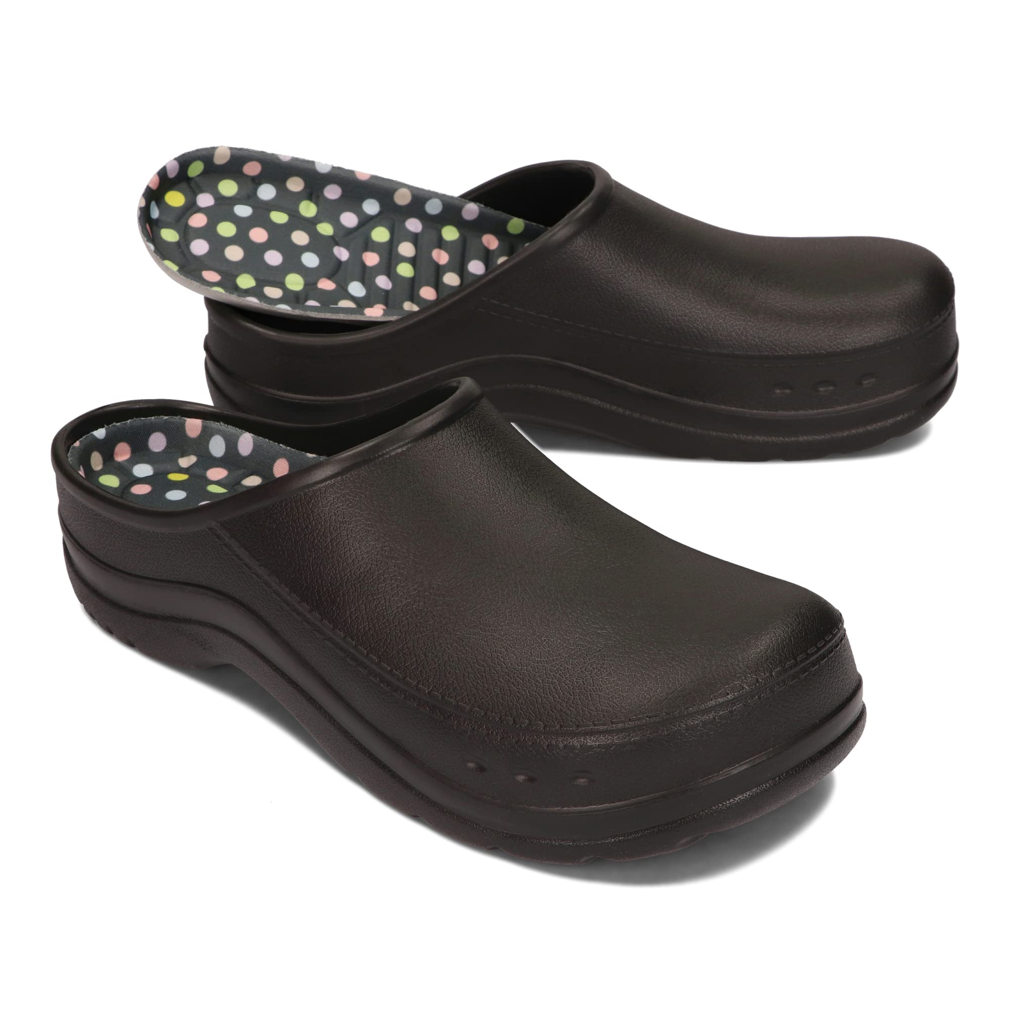 BeComfy Damen Herren Eva Clogs Bequeme Ultraleichte Gartenschuhe 35-46 EU 40 EU Schwarz Angebot bei HelloDeals