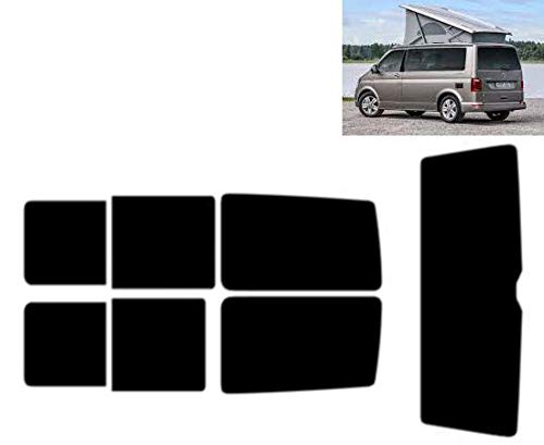 Passgenaue Tönungsfolie für T6 California 4-Türen 2015-... Heck/Seitenscheiben (05% Tiefschwarz) Angebot bei HelloDeals