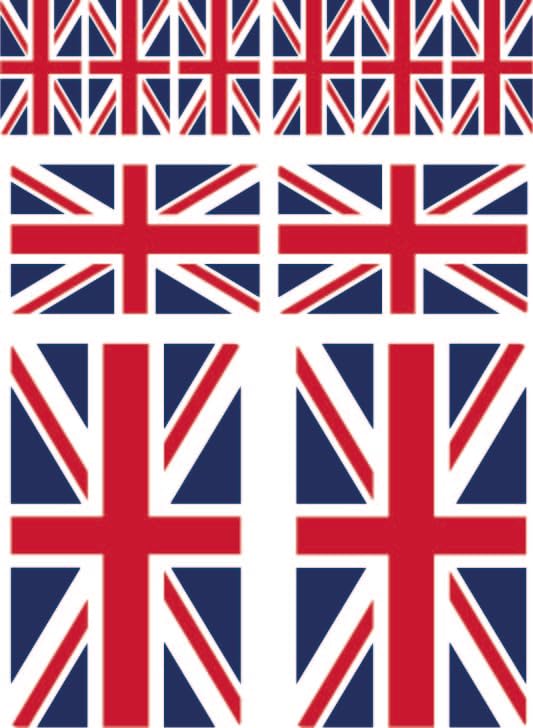 10 Stück Flaggen Aufkleber Großbritannien Union Jack Set Sticker Great Britain UK Autoaufkleber - Offsetdruck Mehrfarbig Angebot bei HelloDeals