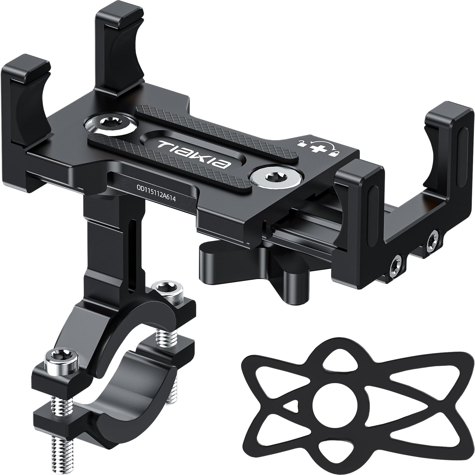 Tiakia Fahrrad Handyhalterung Aluminiumlegierung Motorrad Scooter Fahrrad Universal Handy Halterung Schnellspanner Outdoor Lenker Handy Halter Mit 360° Drehbarer Für 4,5-7,0 Zoll Smartphone Schwarz Angebot bei HelloDeals