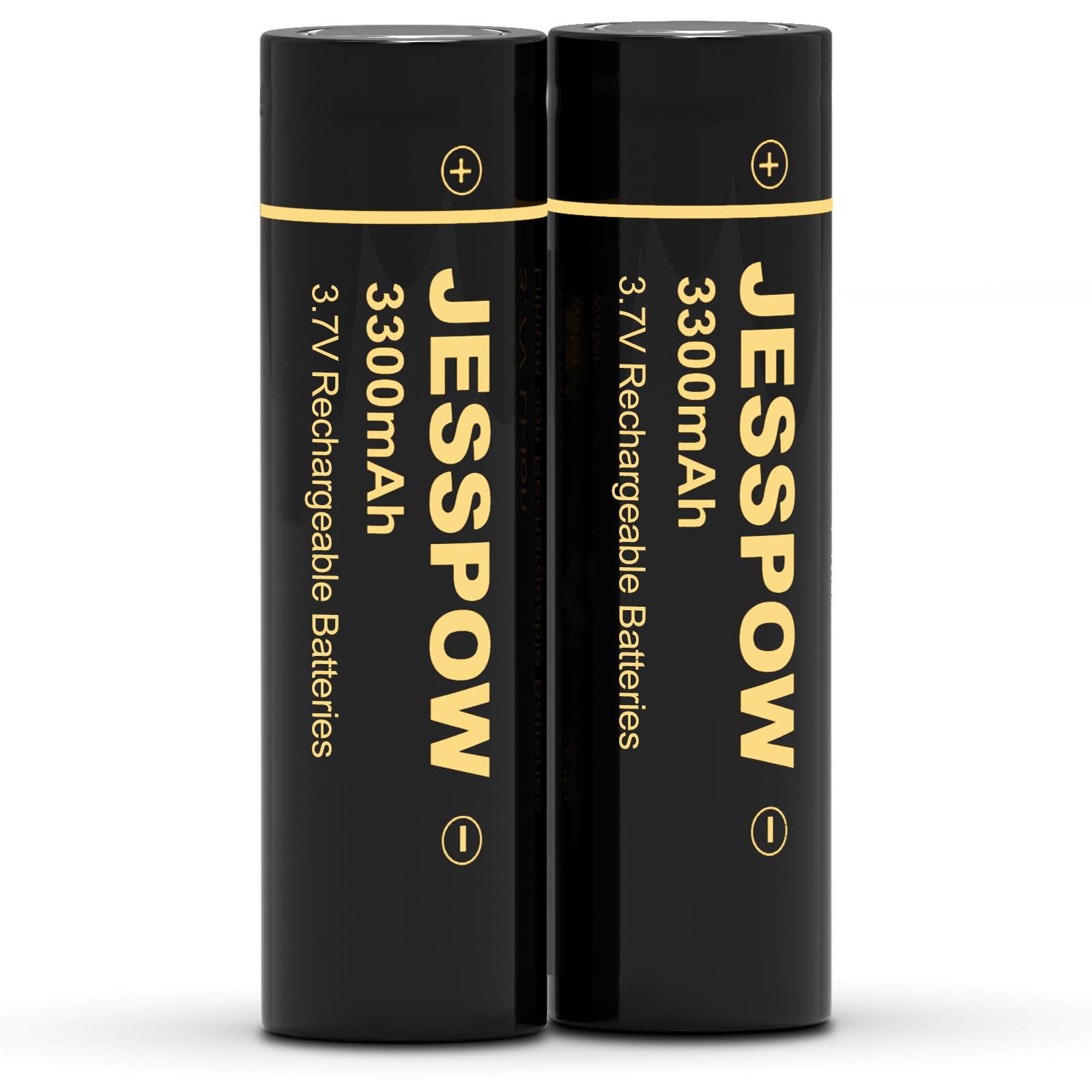 3,7V Wiederaufladbare Akku 2 Stück, Flache Batterien 3,7 Volt für Taschenlampe, Scheinwerfer, Mini-Fans (Flat-Top Akku, Nicht Nicht AA/AAA) Angebot bei HelloDeals