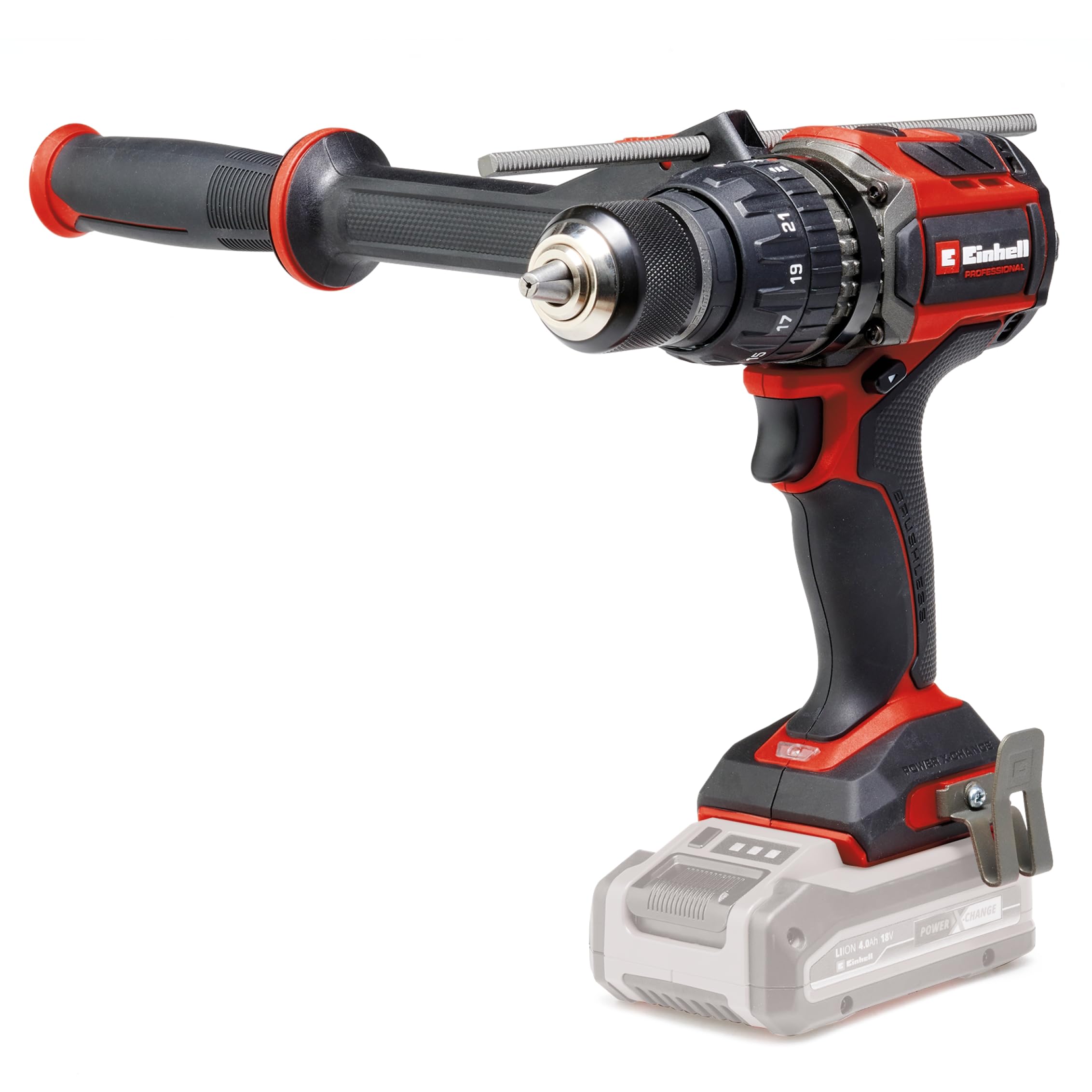 Einhell Professional Akku-Schlagbohrschrauber TP-CD 18/120 Li-i BL-Solo Power X-Change (18 V, Brushless, 120 Nm, Schlagbohrfunktion, 13 mm Bohrfutter, 2 Gang, ohne Akku) ohne Akku und Ladegerät Angebot bei HelloDeals