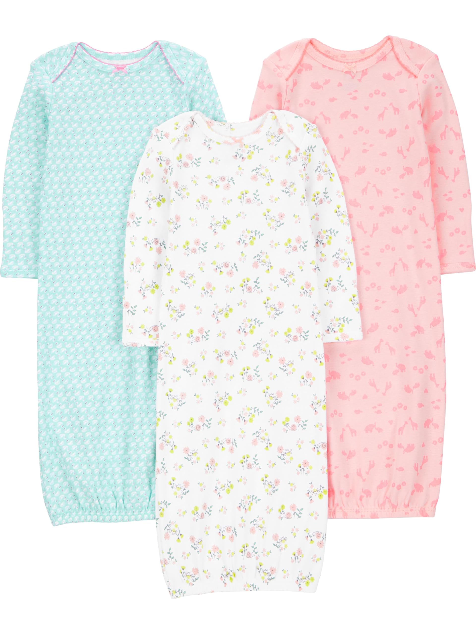 Simple Joys by Carter's Baby-Mädchen Infant-and-Toddler-Nightgowns (3er Pack) Angebot bei HelloDeals