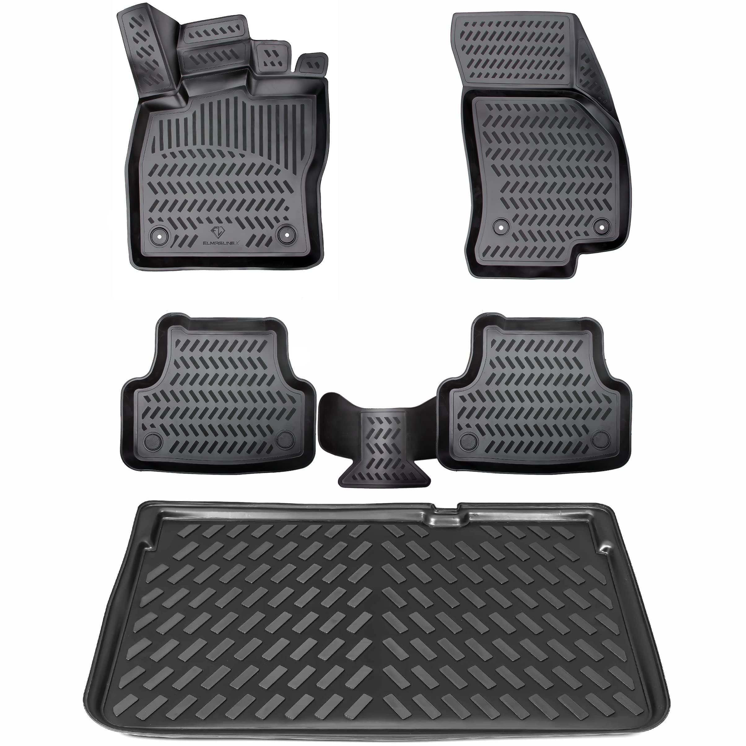 ELMASLINE 3D Gummimatten & Kofferraumwanne Set für Mercedes GLC (X254) 2022-2025 (SUV) | Passt Nicht in Hybrid | Gummi Zubehör Kofferraum Nicht Hybrid Angebot bei HelloDeals