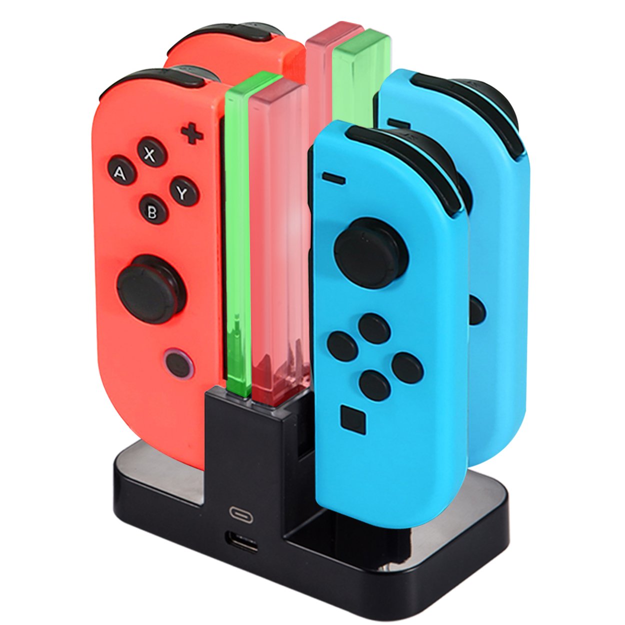 Diyife Ladestation für Nintendo Switch [4 in 1 Joy-Con] - Controller - Ladegerät Typ-C Kabel, mit LED-Anzeige Intelligenter Schaltung Angebot bei HelloDeals