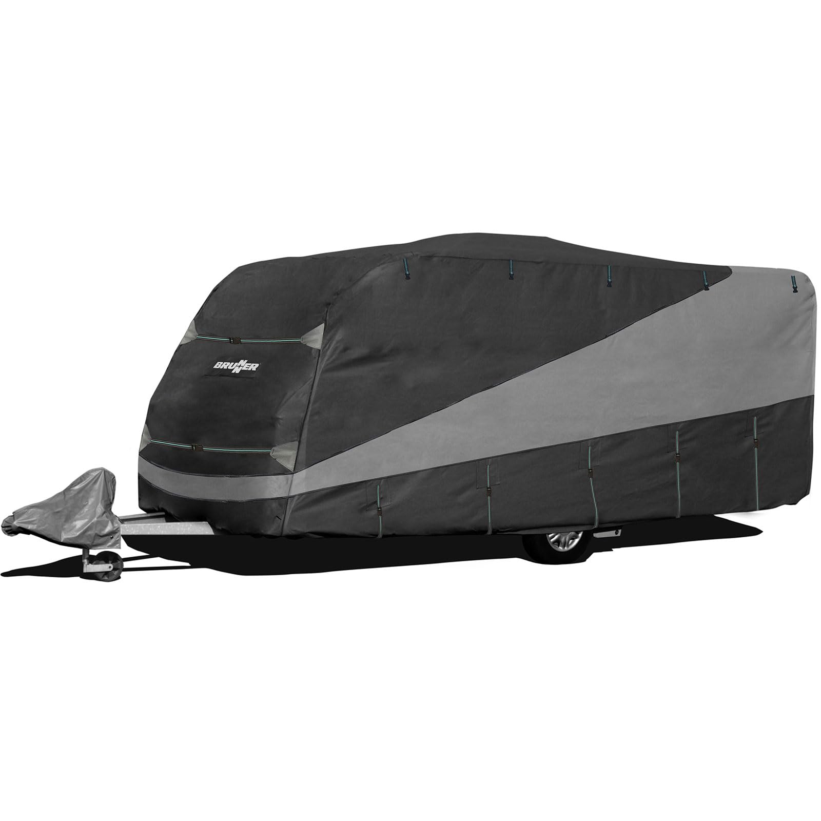 BRUNNER Wohnwagen-Abdeckplane Atmungsaktiv | Schutzhülle 6m - 6,5m x 2,4m x 2,2m | Abdeckung Sommer/Winter - Caravan Cover Design 12M - UV-Beständig, Wasserabweisend 6 - 6.5 x 2.5 x 2.2 m Angebot bei HelloDeals