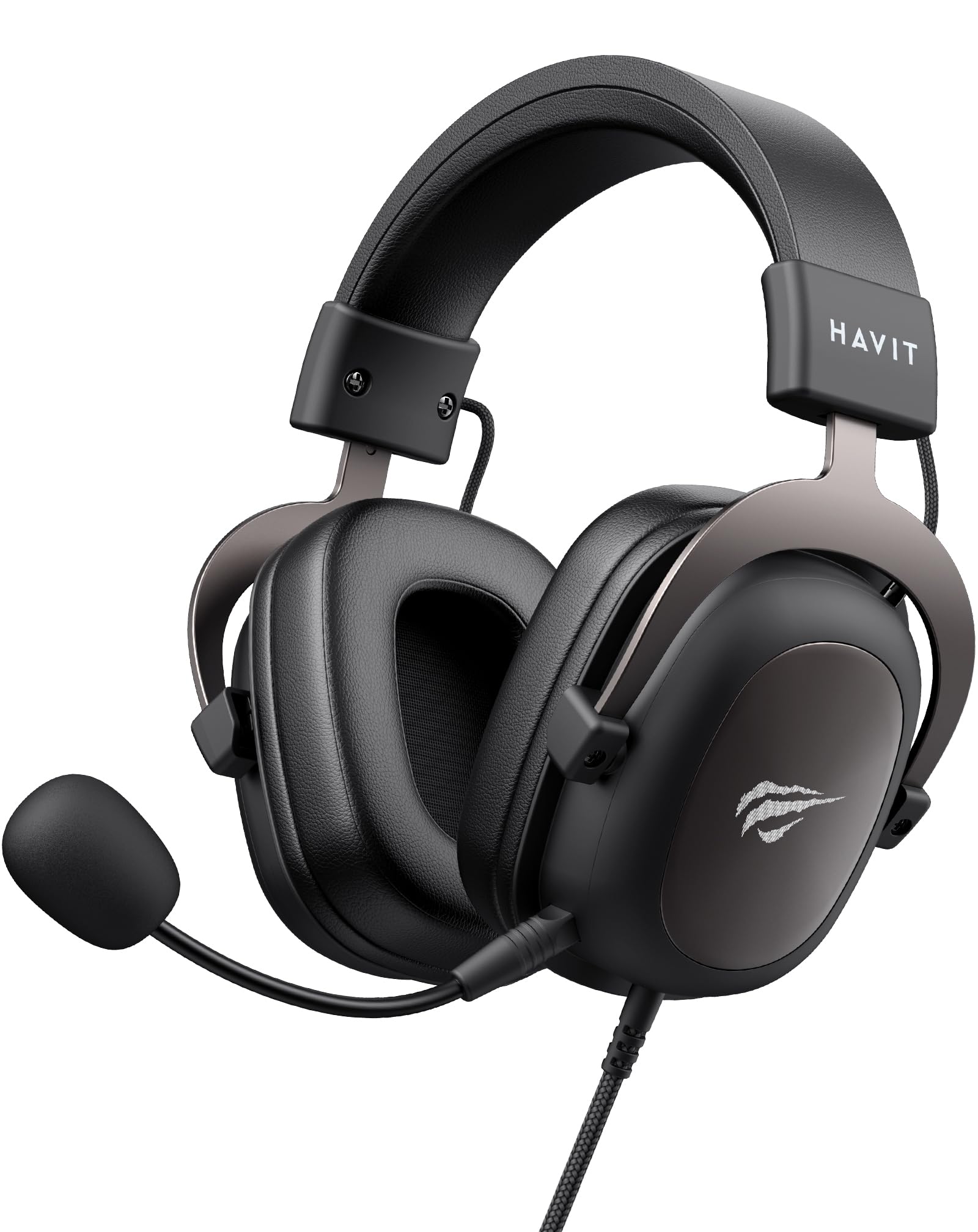 havit Gaming Headset mit Mikrofon - Gaming Kopfhörer [3,5mm Klinke für PC, Xbox und PlayStation] - Gamer Kopfhörer Over Ear [mit Noise Cancelling] - Metallic Schwarz Angebot bei HelloDeals
