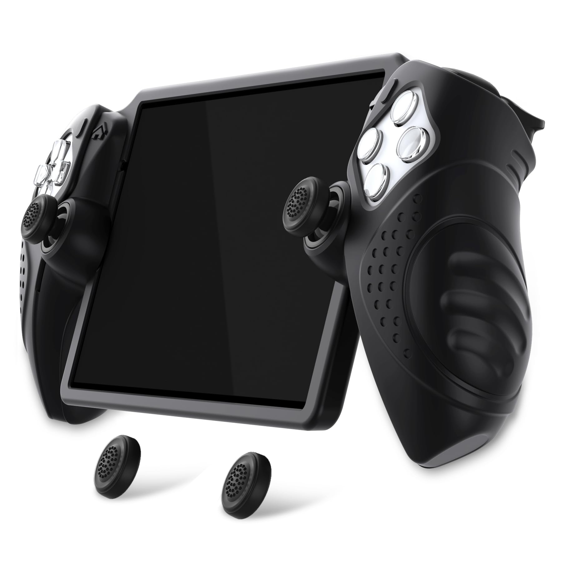 PlayVital Schutzhülle für PS Portal, Case Hülle für Playstation Portal Remote Player mit Thumbstick-Kappen, Erschütterungssicher, Rutschfestes Zubehör, Guardian-Edition, Schwarz Angebot bei HelloDeals