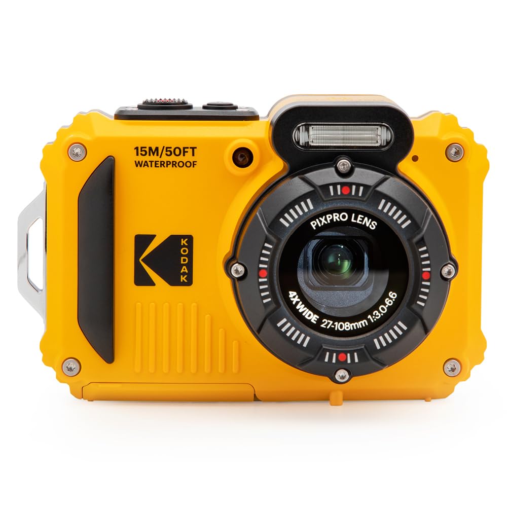 KODAK Pixpro WPZ2 - Digitalkamera Kompakt 16M Pixel, Wasserdicht bis 15m, Stoßfest, Video 720p, LCD-Bildschirm 2,7 - Li-Ionen-Akku, Gelb Gelb Kamera Angebot bei HelloDeals