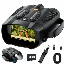 Nachtsichtgerät Jagd Militär 4K: Fernglas Nachtsichtgeräte für Camping - Infrarot Kamera 10X Digitalzoom - Elektronische Geschenke für Ehemänner/Väter/Männer - Wiederaufladbare Fernglas mit Nachtsicht Angebot bei HelloDeals