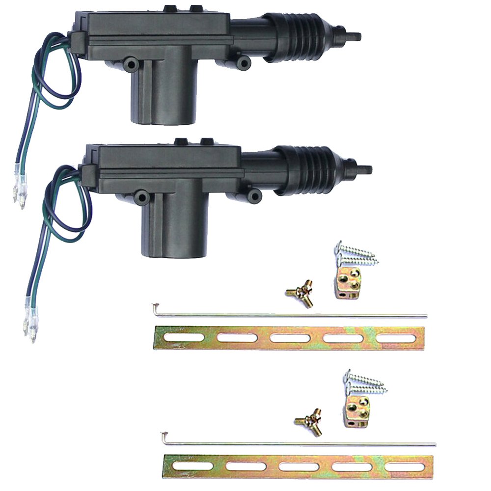 Mintice 2 X KFZ LKW Türschloss Stellantrieb 2-polig Draht 12V Ergänzung oder Kofferraum Entriegelung Schwarz 2draht 2stk Angebot bei HelloDeals