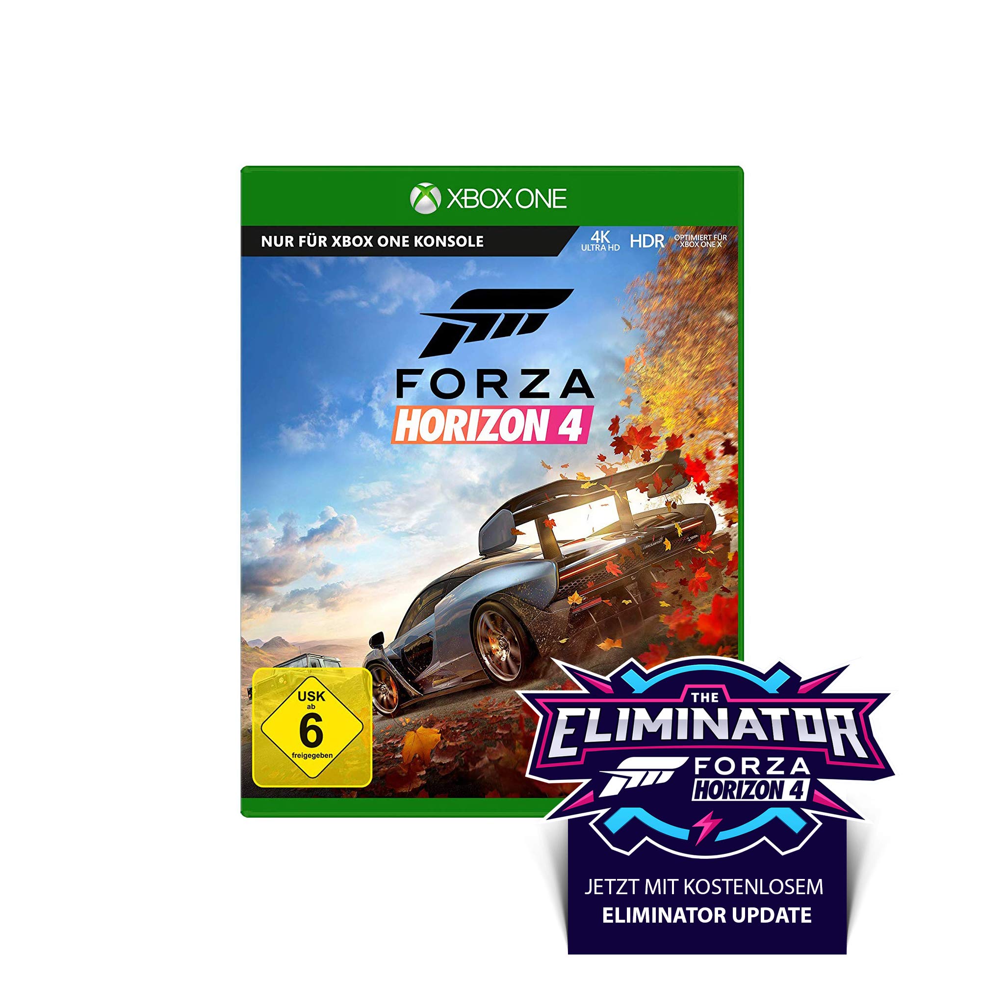 Xbox Forza Horizon 4 – Standard Edition - [Xbox One] | inkl. „The Eliminator“ Update Xbox One Standard Disk Angebot bei HelloDeals