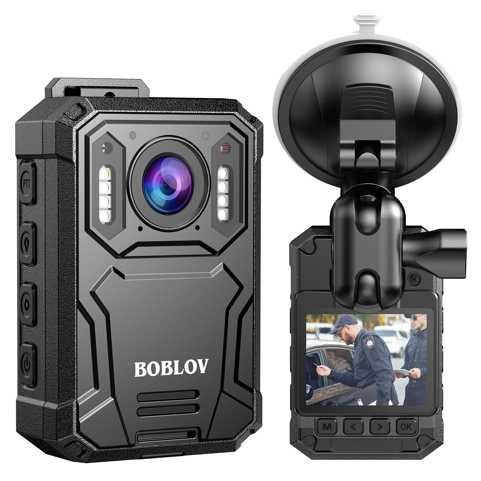 BOBLOV KJ23PRO 2K-Körperkamera, integrierte 128 GB Body Cams mit Nachtsicht, 4000-mAh-Akku für 15 Stunden kontinuierliche Aufnahme, IP66, für Strafverfolgung, Sicherheit 128GB Angebot bei HelloDeals
