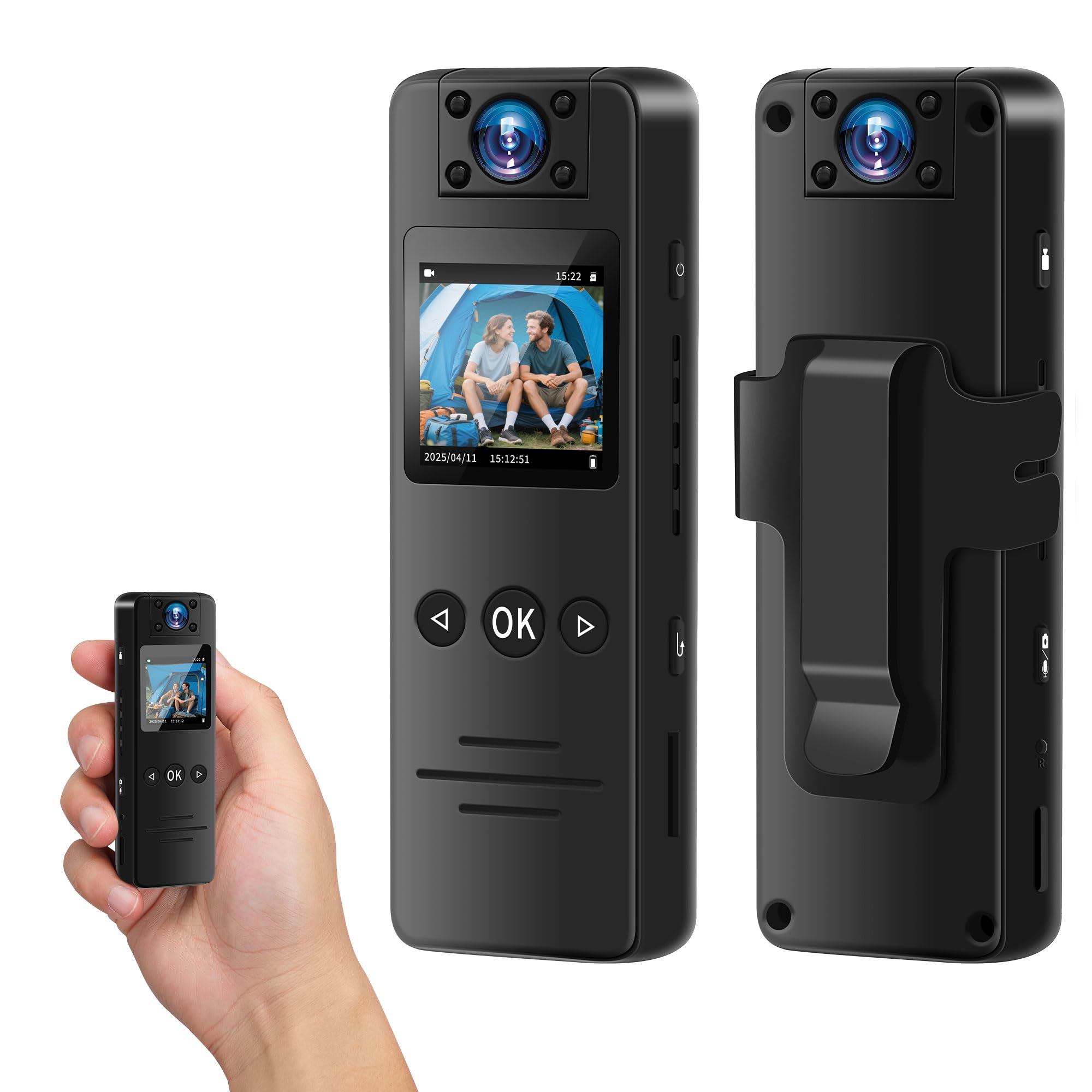 NinjaCam Body cam Körperkamera, 1080P HD & 120° Weitwinkel Mini Kamera, Sport Kamera, Mini Actioncam, Nachtsicht & Bewegungserkennung, Fahrradkamera, Nachtsichtkamera mit 180° Drehbarem Objektiv Angebot bei HelloDeals