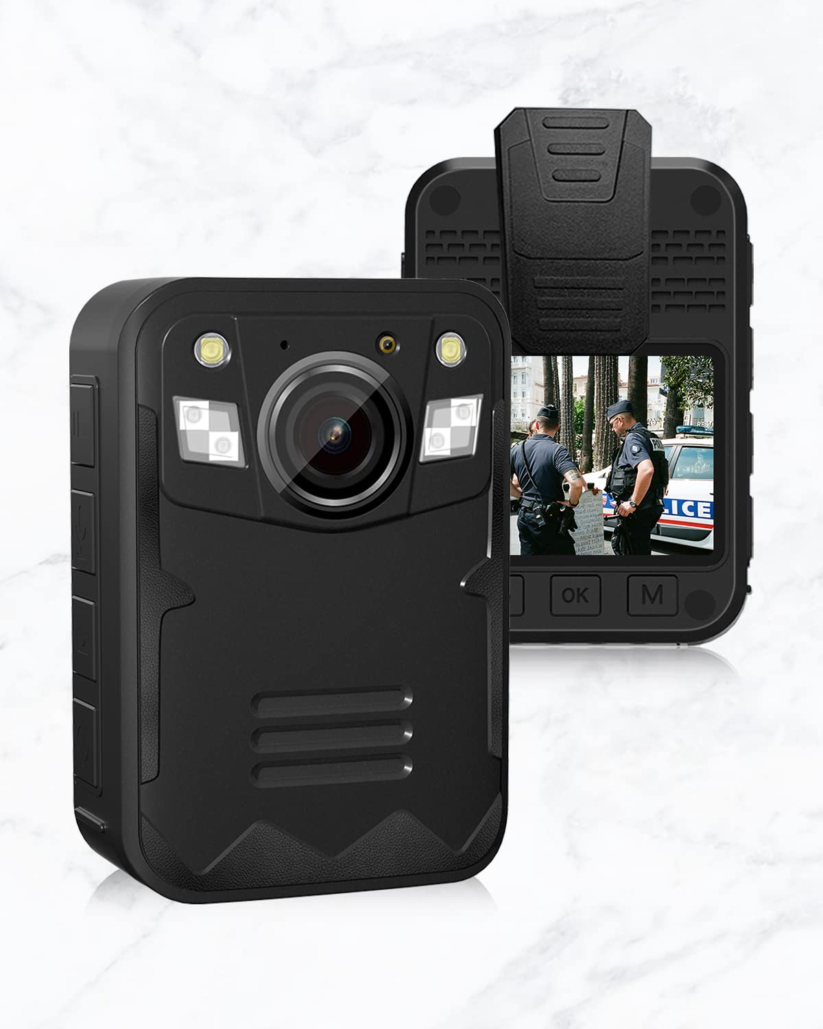 JieSuDa Q5 Body Cam 2560 * 1440P Körperkamera, Max 512GB Speicher, 2 Zoll Display, Polizei Körperkamera leicht und tragbar, klare Nachtsicht für Zuhause/Außen/Gesetzesvollzug Angebot bei HelloDeals